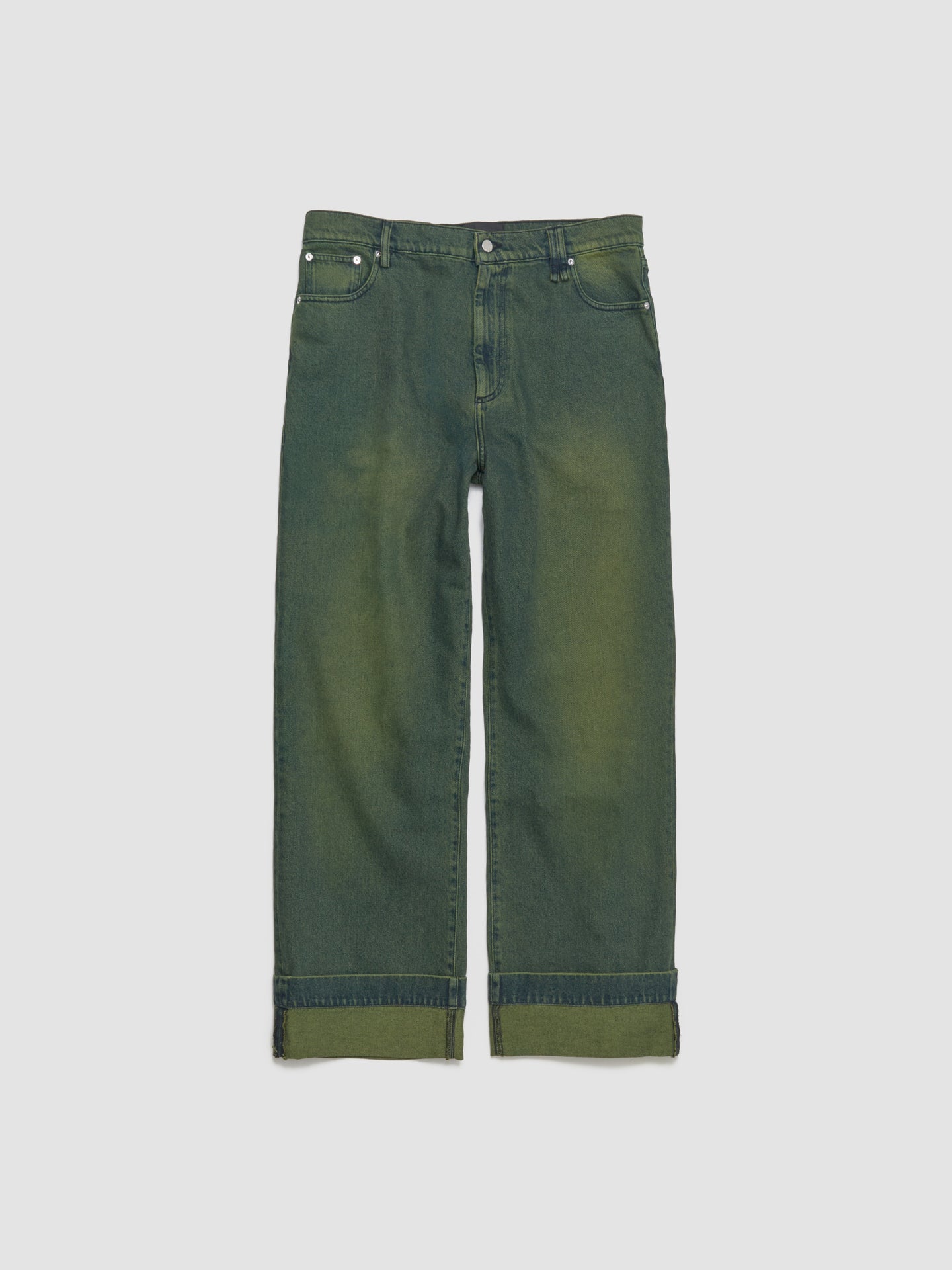 Straight Leg Jeans in Green