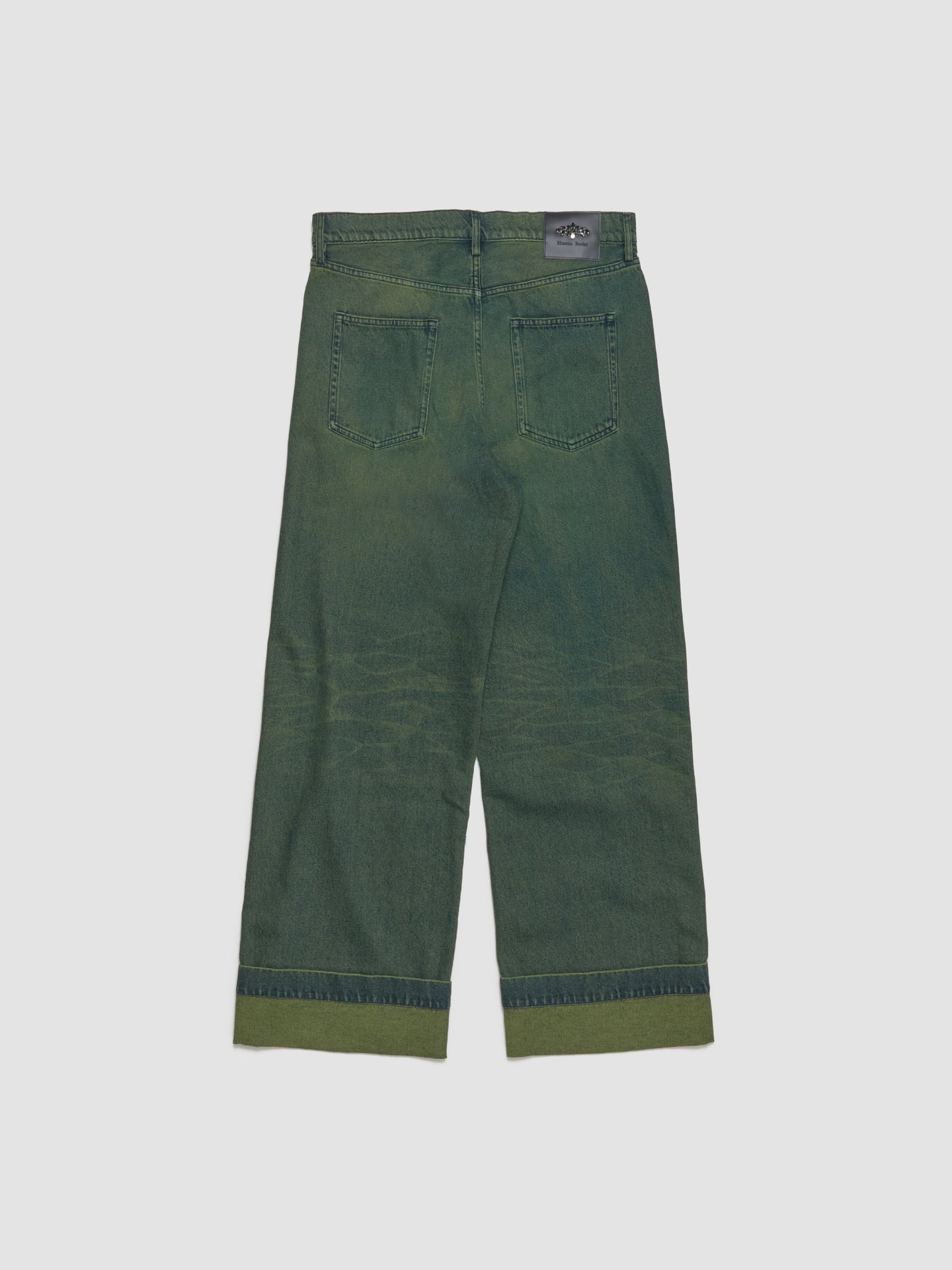 Straight Leg Jeans in Green