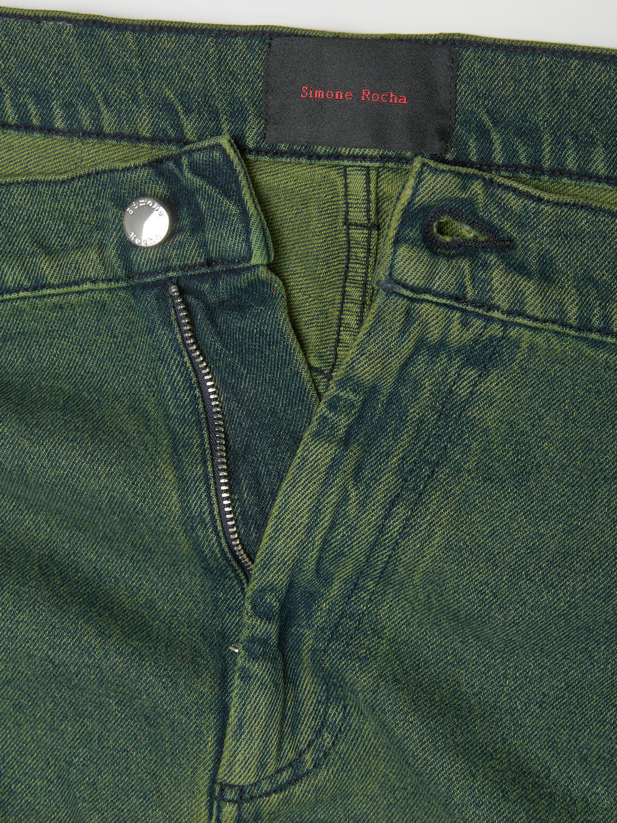 Straight Leg Jeans in Green