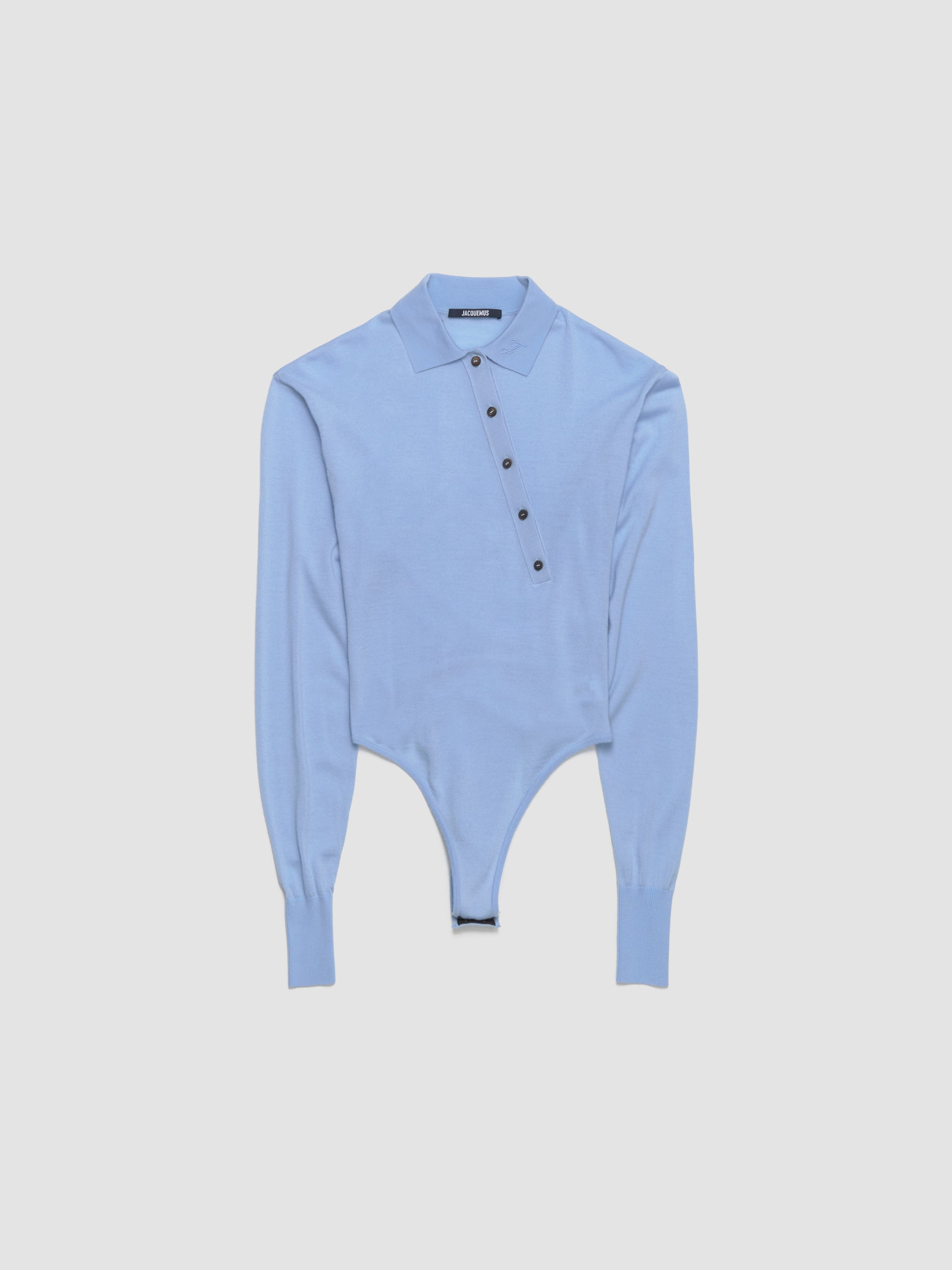 Le Body Tordu Merino in Blue