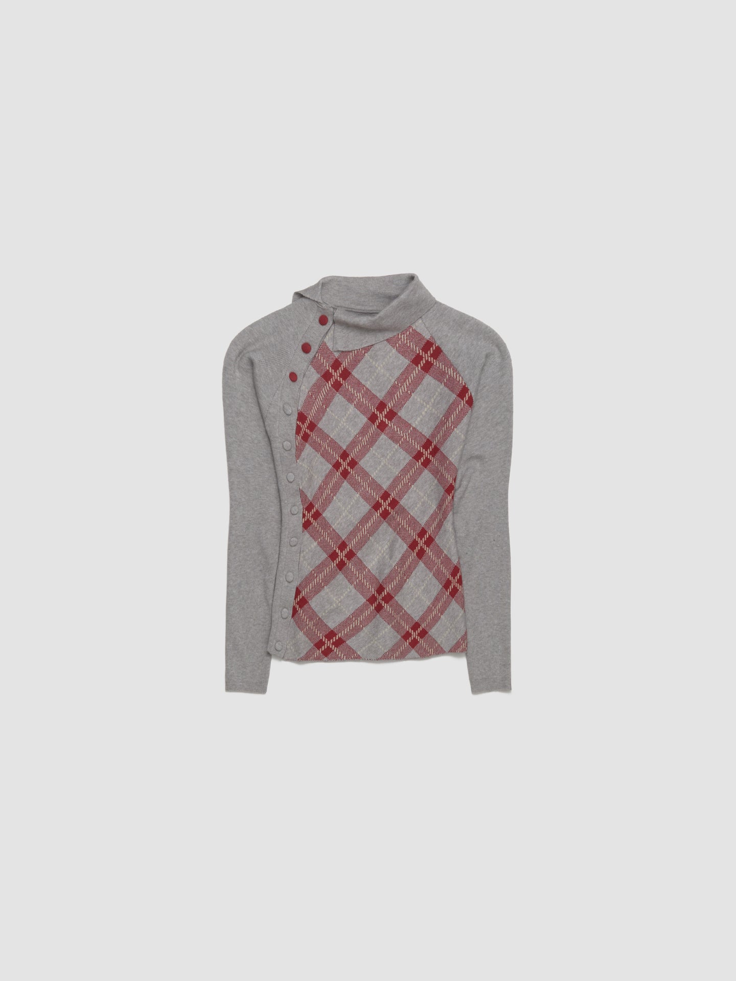 Tartan Asymmetric Top in Red-Grey