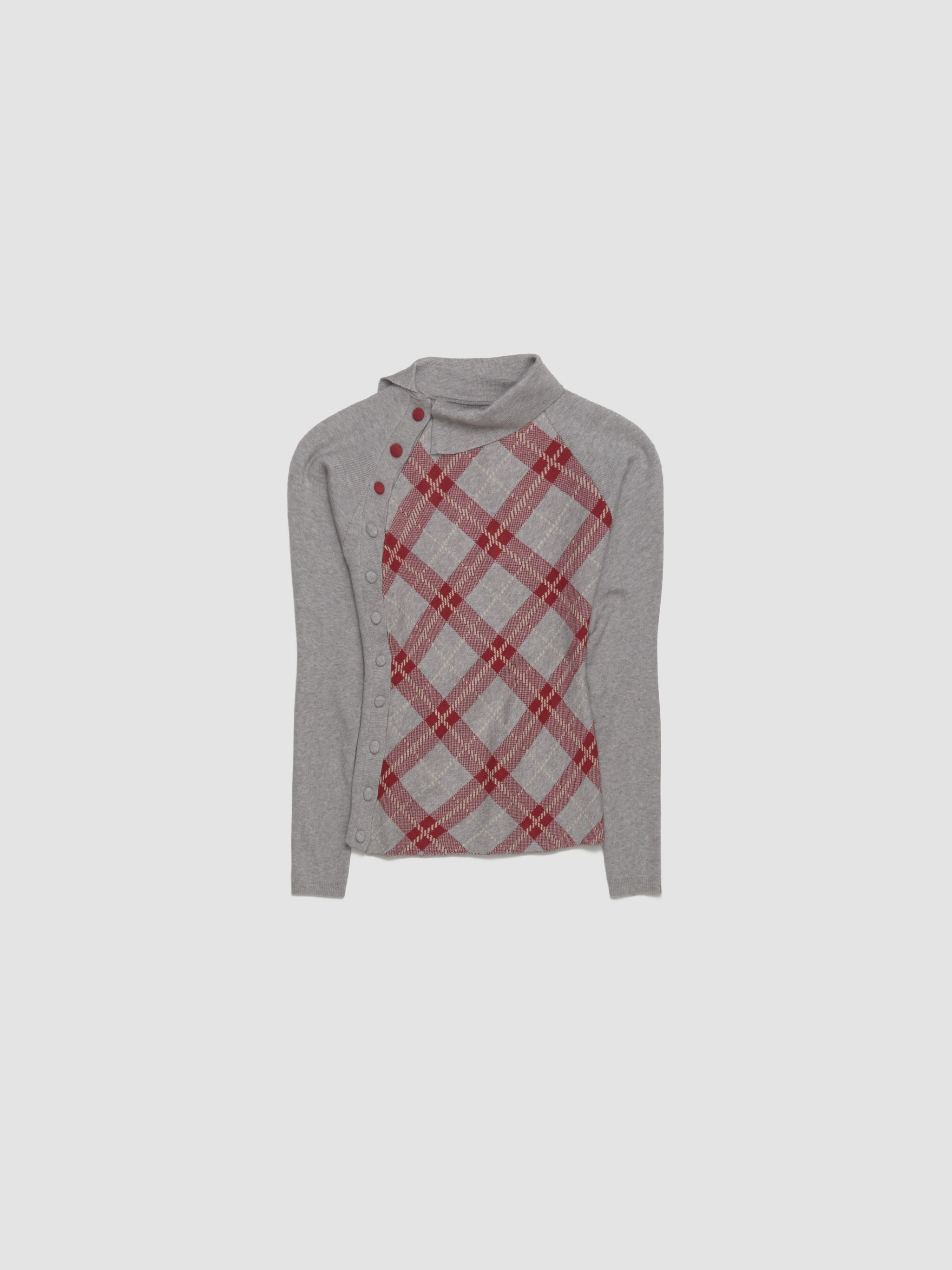 Tartan Asymmetric Top in Red-Grey