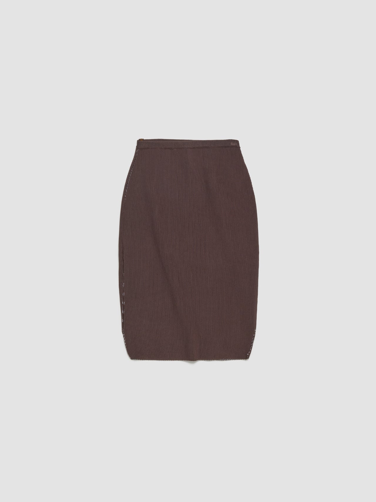 Pegged Midi Skirt in Chocline