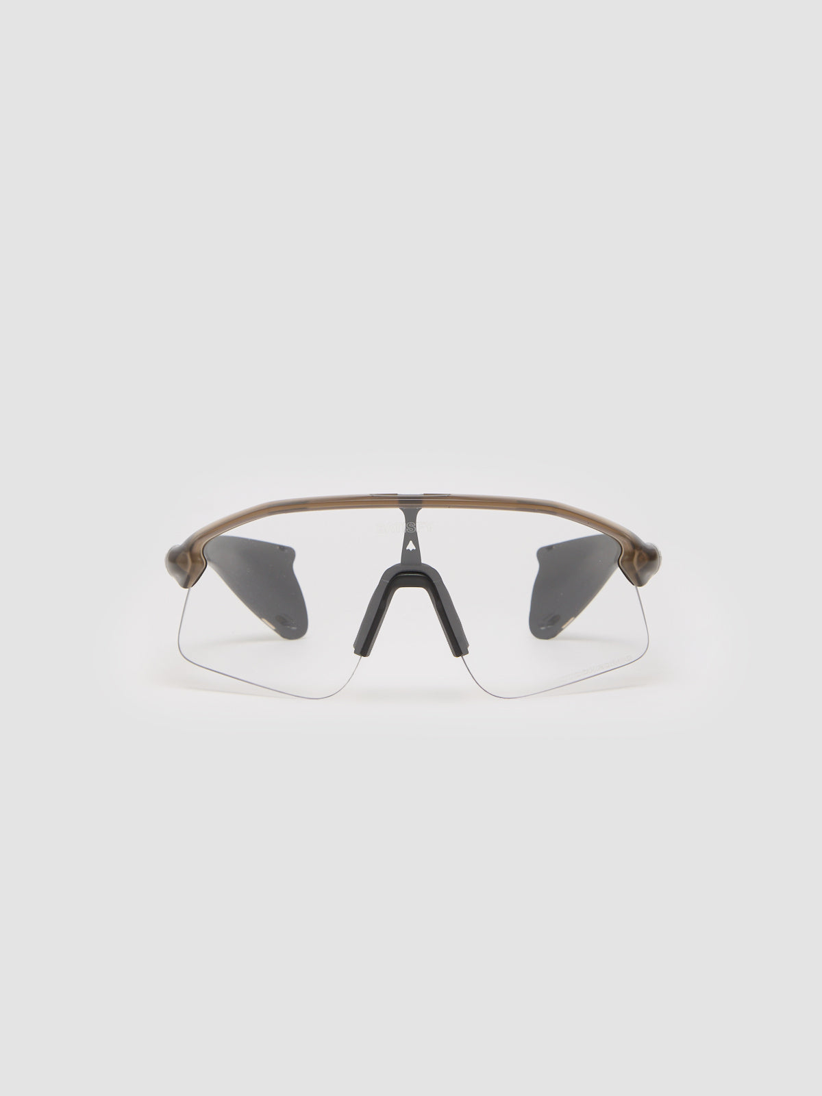 x Satisfy Stunt Devil in Matte Brown with Clear Lenses