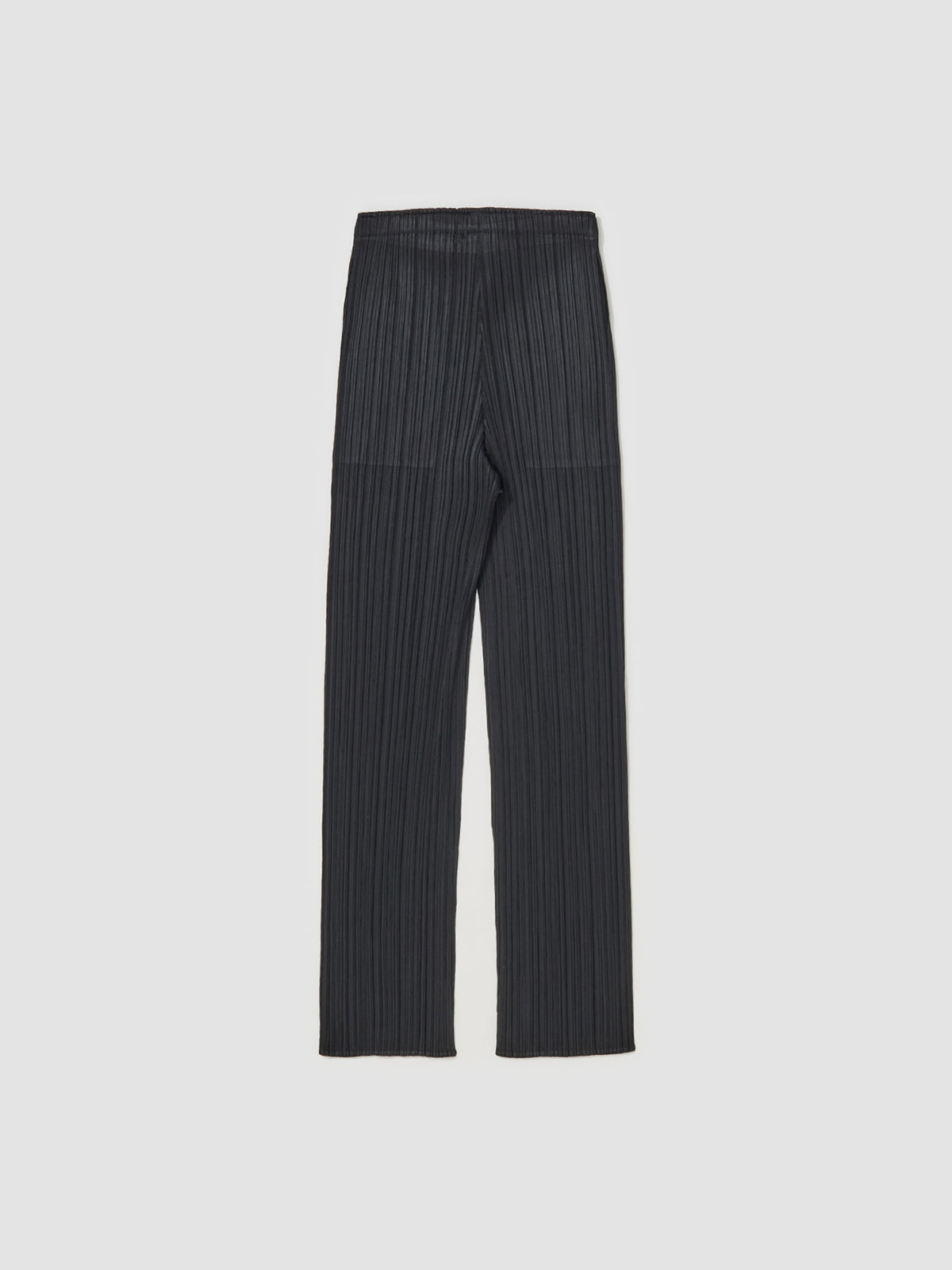 Pleated Tapered Leg Trousers in Black