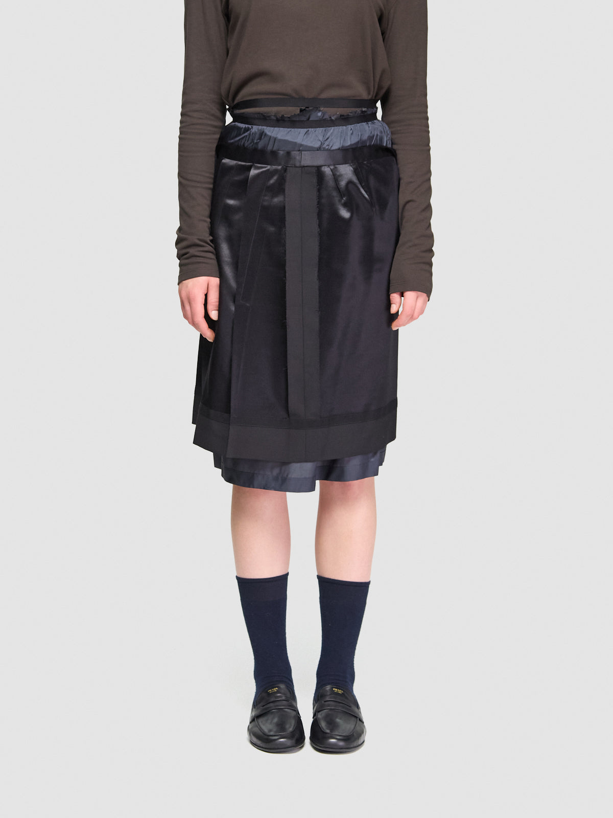 Midi Skirt in Black