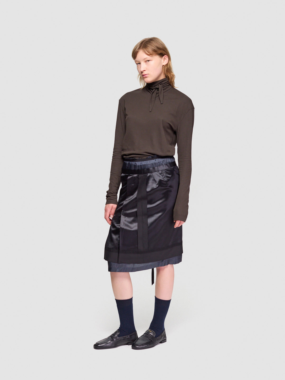 Midi Skirt in Black