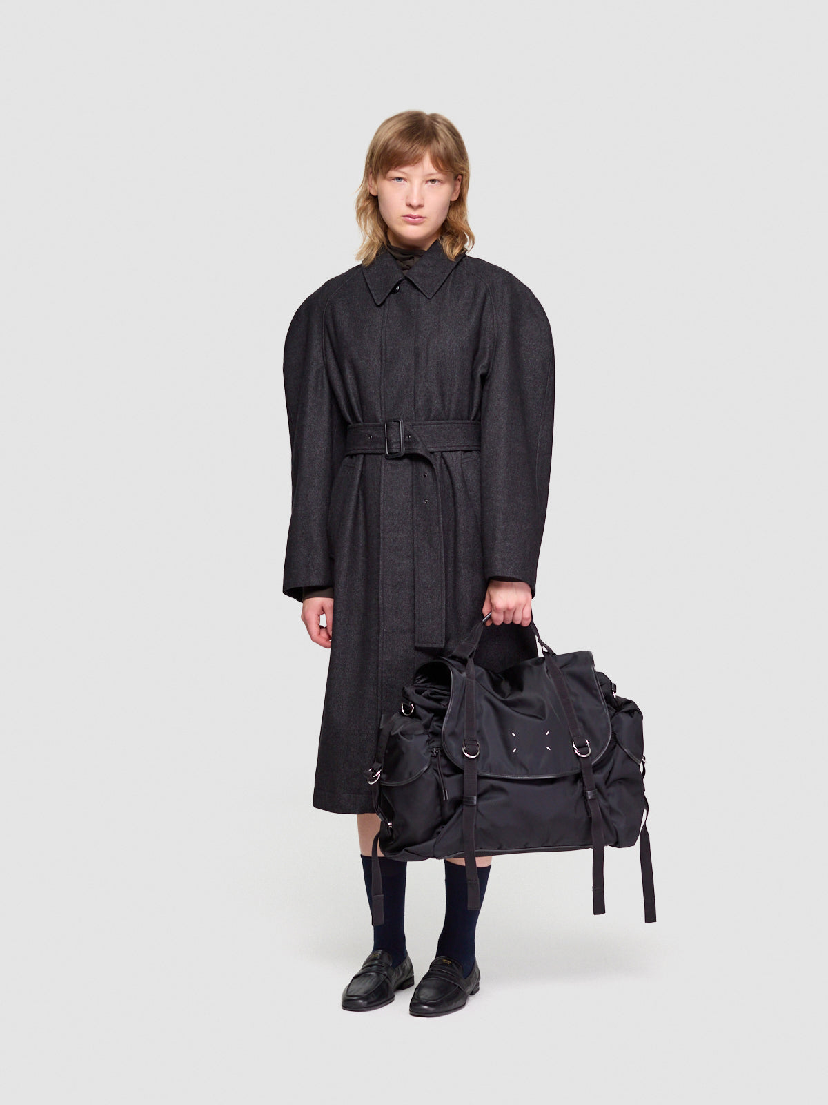 High-Tech Messenger Bag in Black