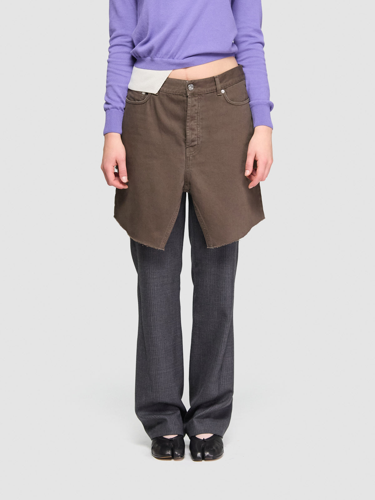 Display Denim Shorts in Brown