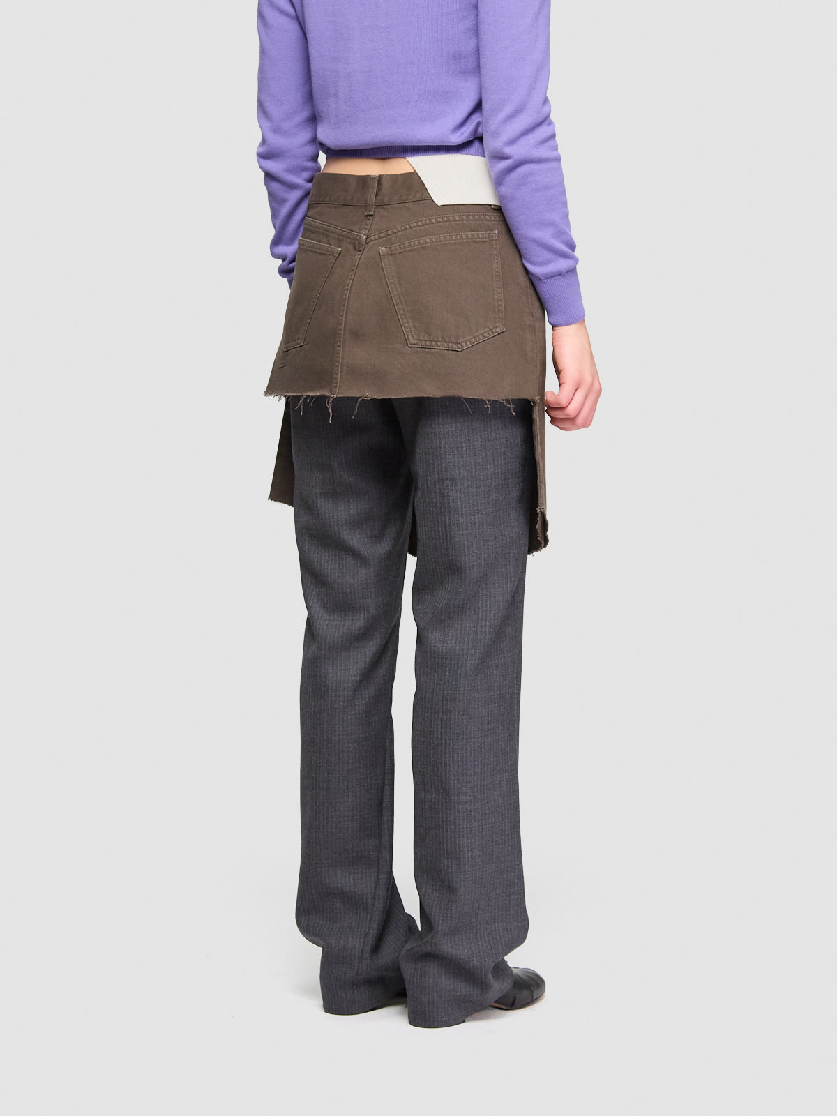 Display Denim Shorts in Brown