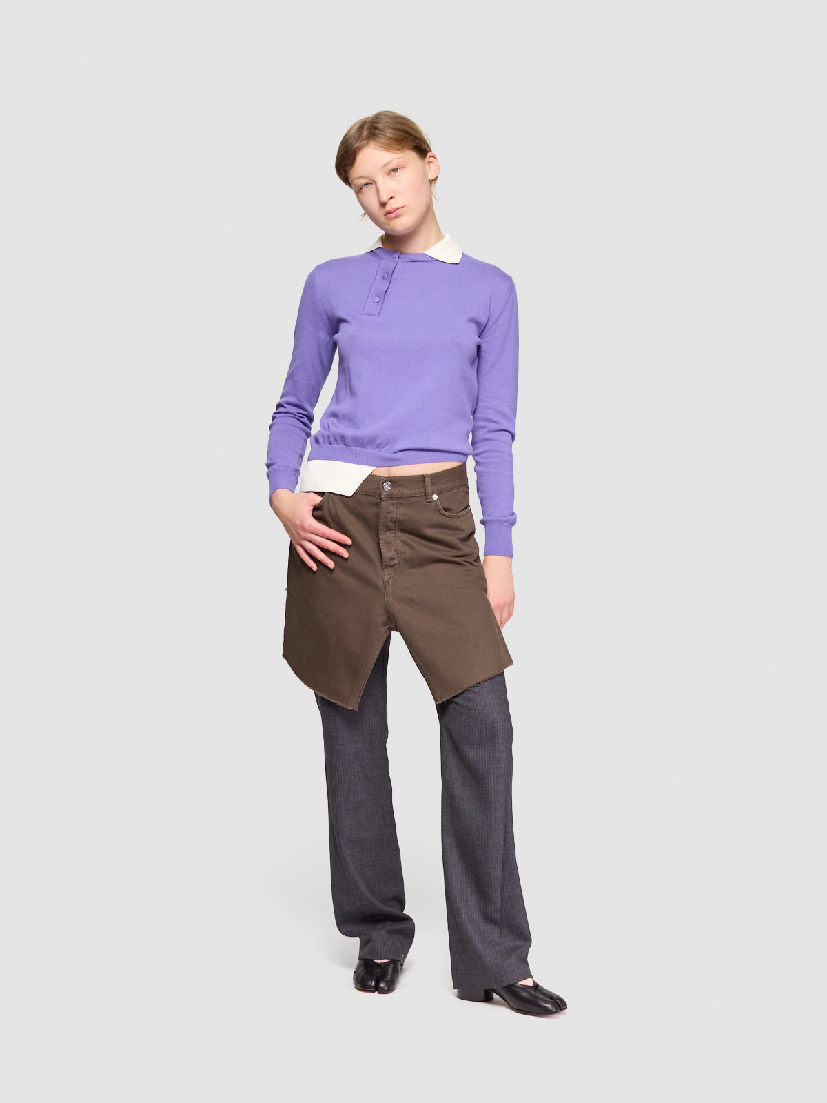 Display Denim Shorts in Brown