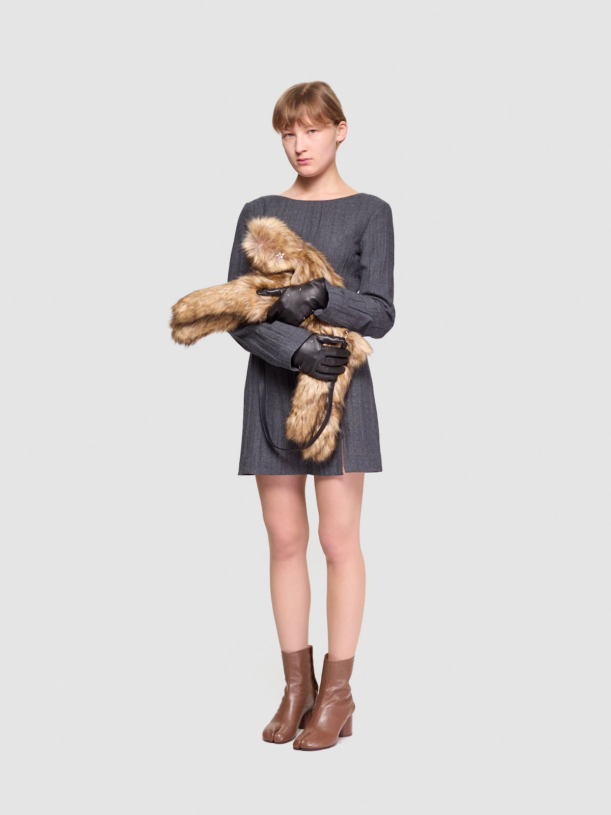 Tabi Ankle Boots in Warm Coffee
