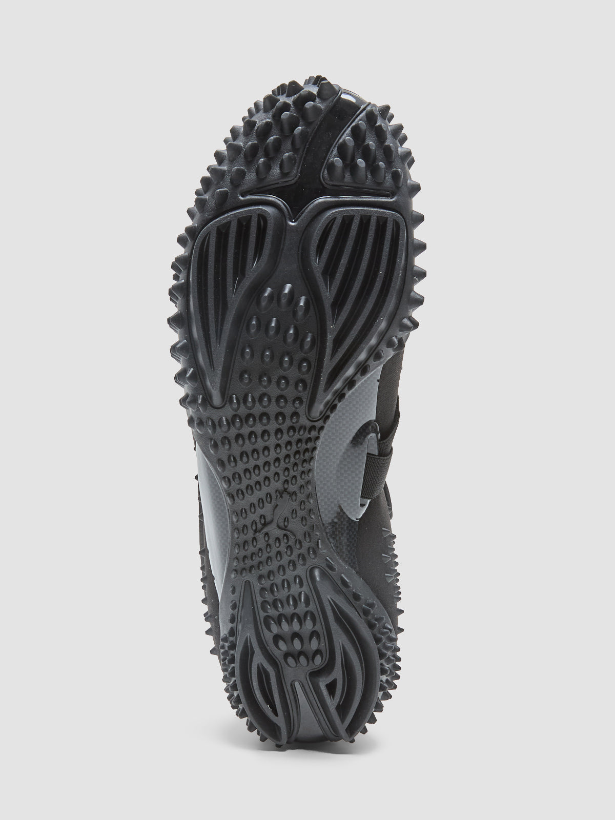 Mostro Spikes Sneaker in Black & Silver