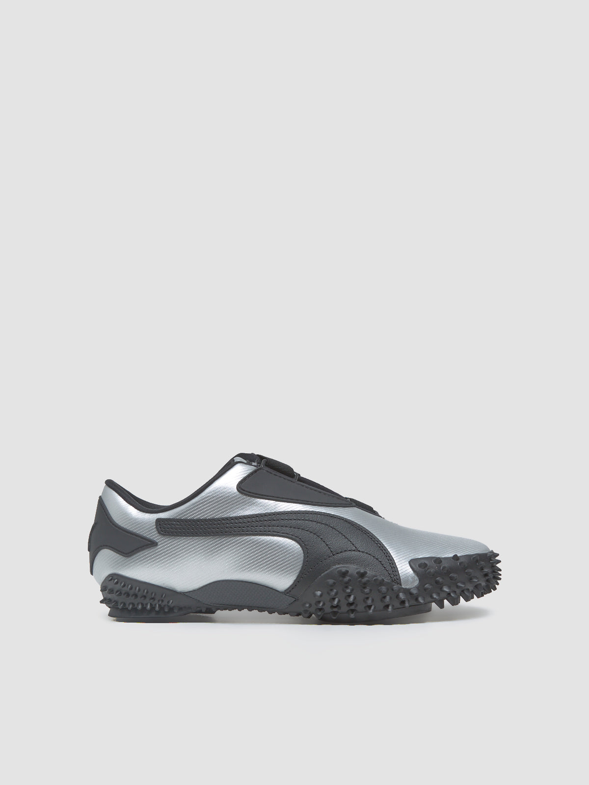 Mostro Metal Sneaker in Silver & Black