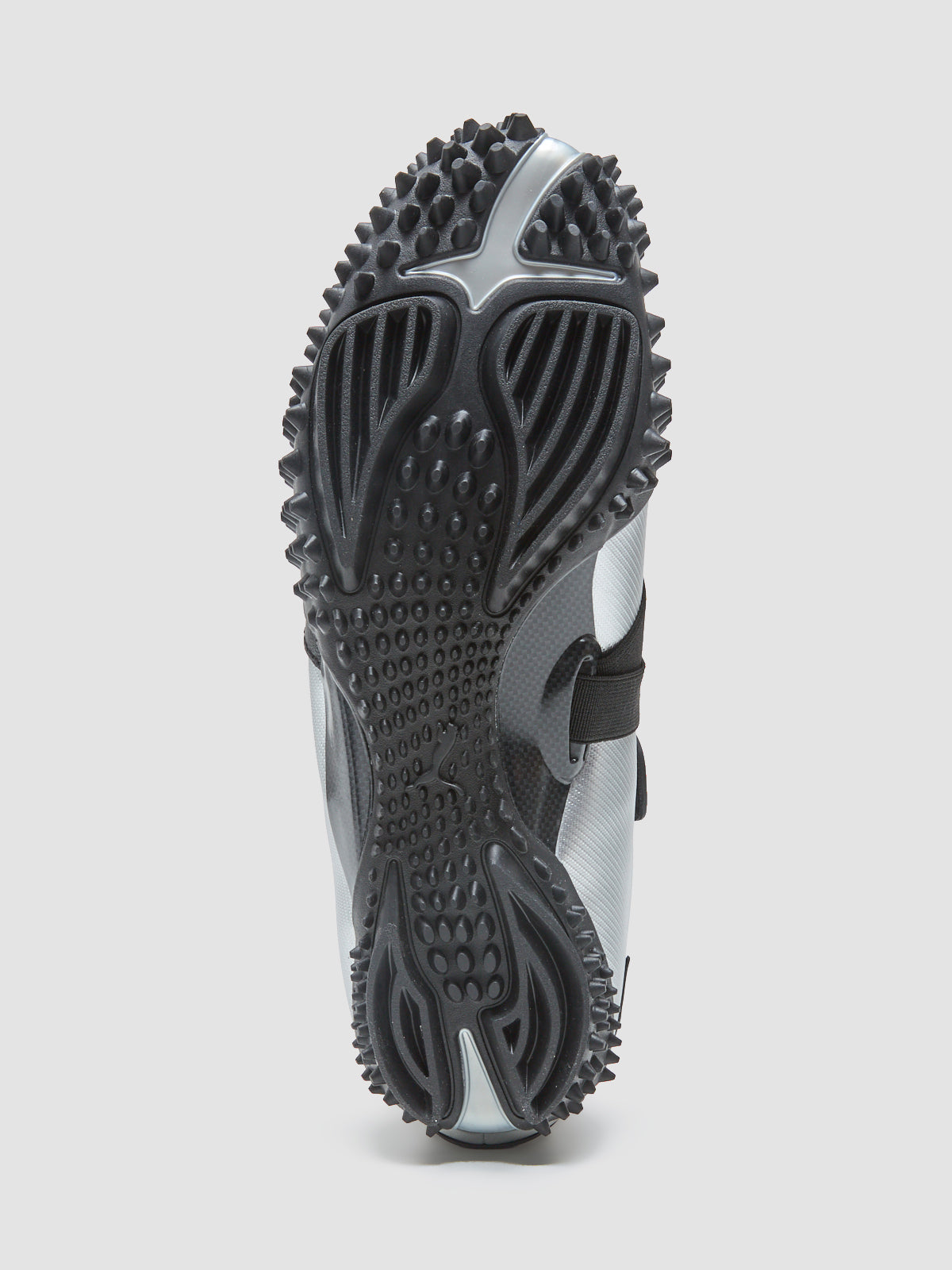 Mostro Metal Sneaker in Silver & Black