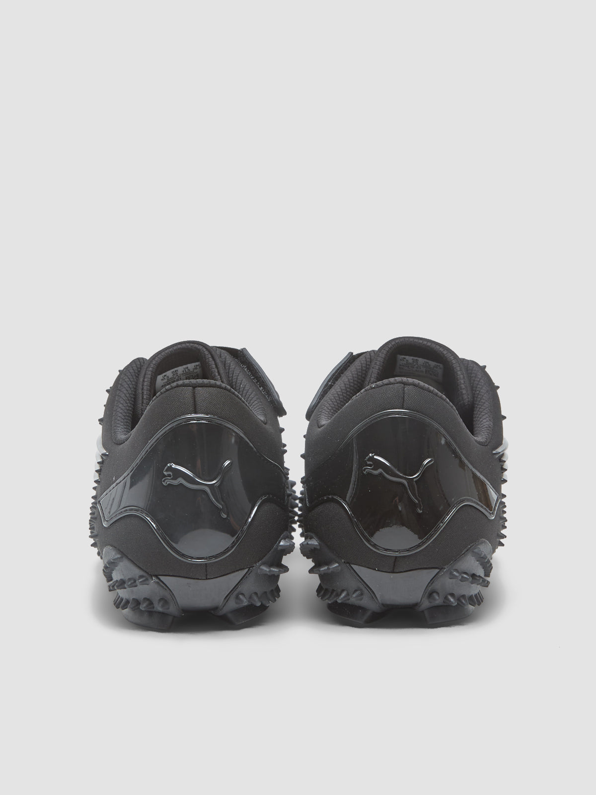 Mostro Spikes Sneaker in Black & Silver