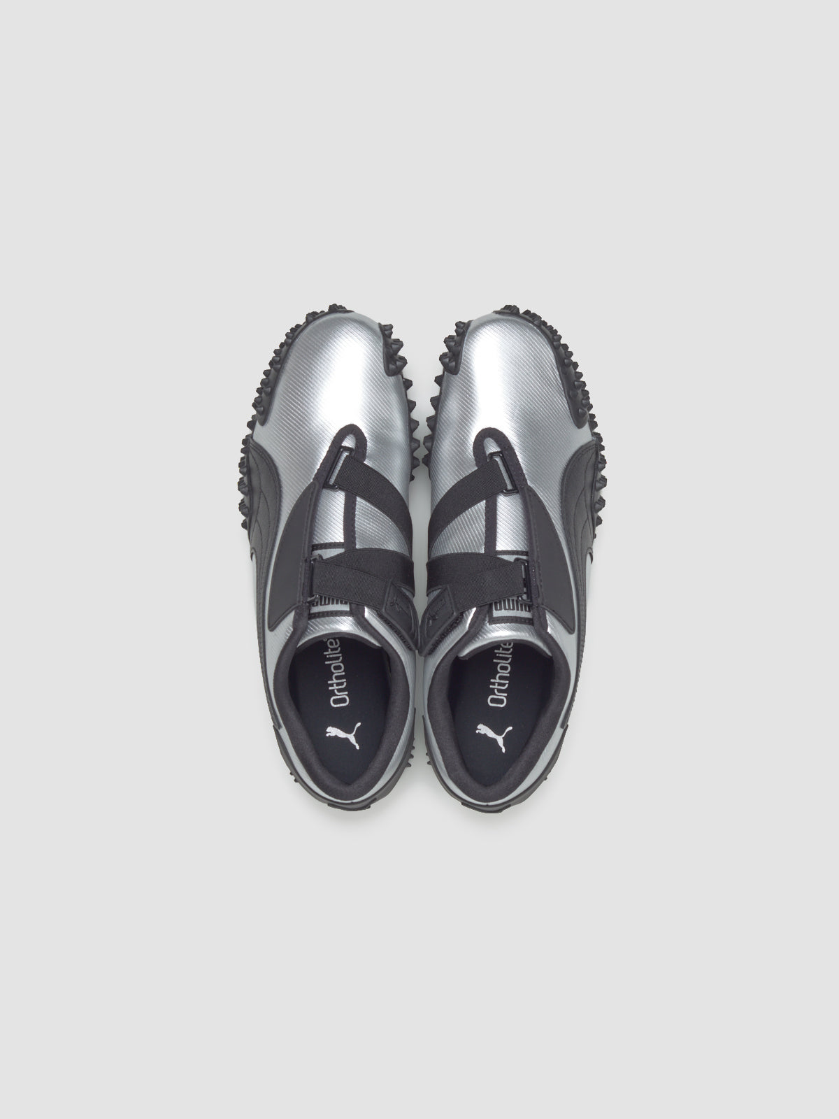 Mostro Metal Sneaker in Silver & Black