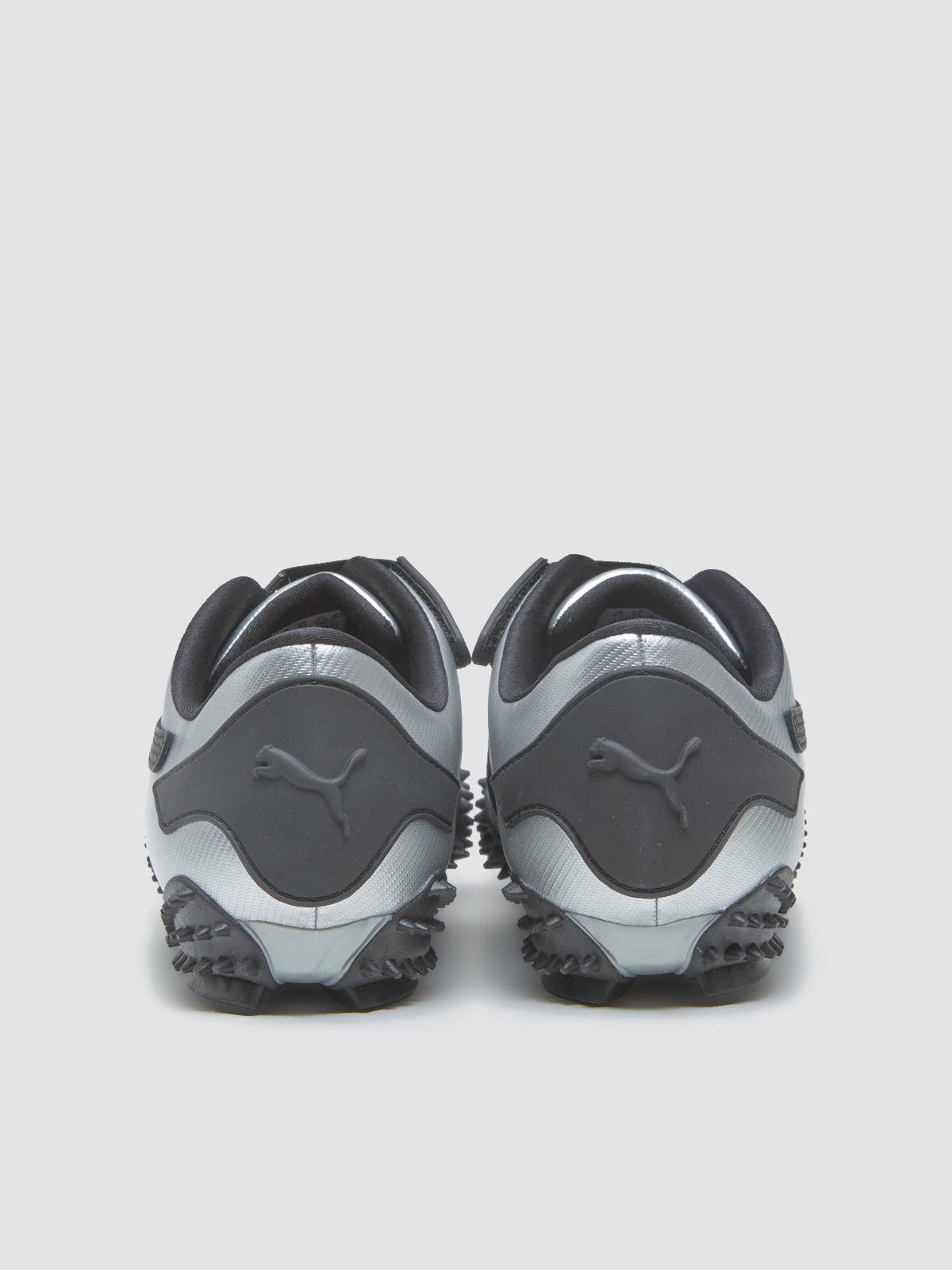 Mostro Metal Sneaker in Silver & Black