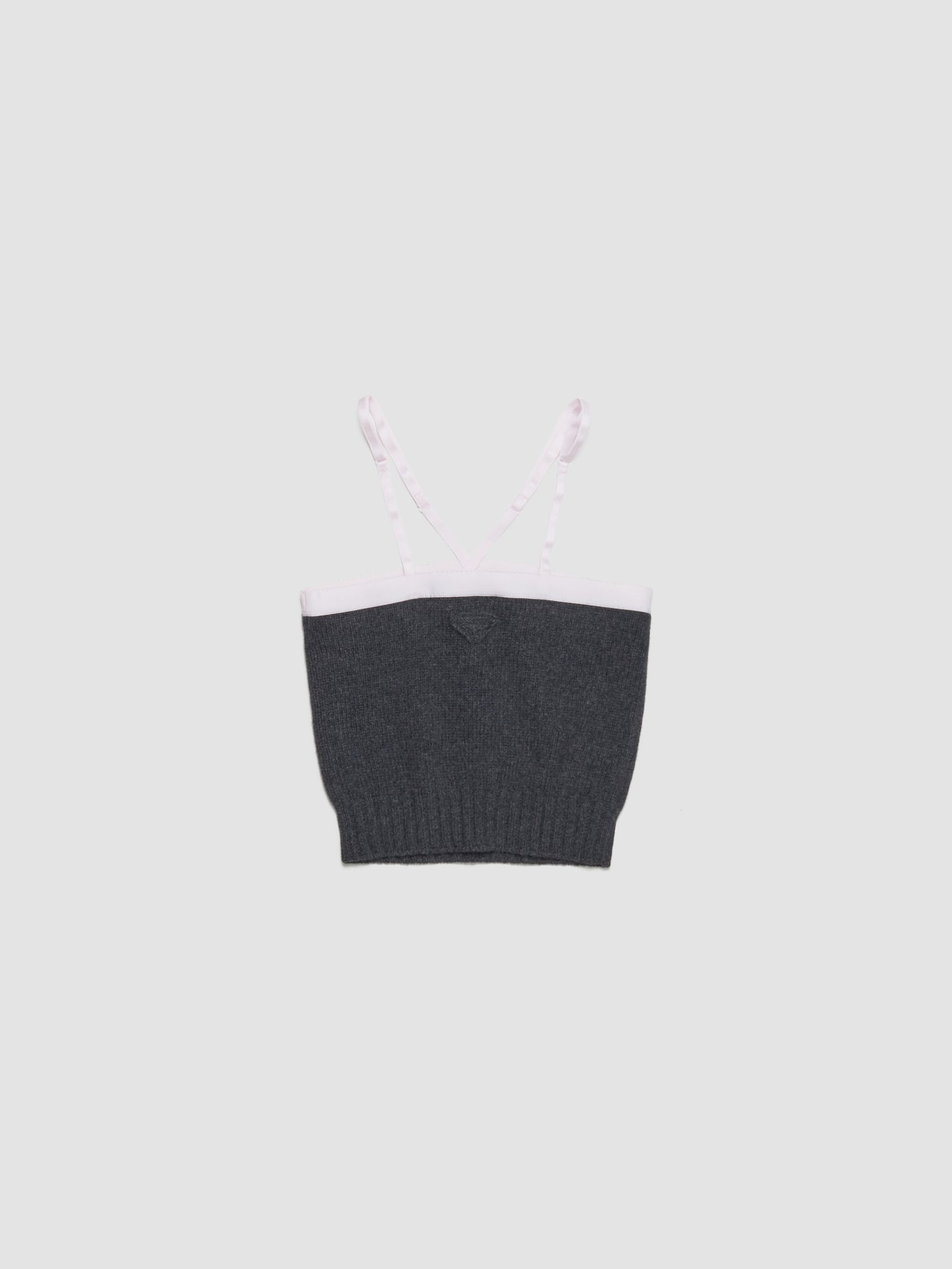 Cashmere and Wool Top in Anthracite