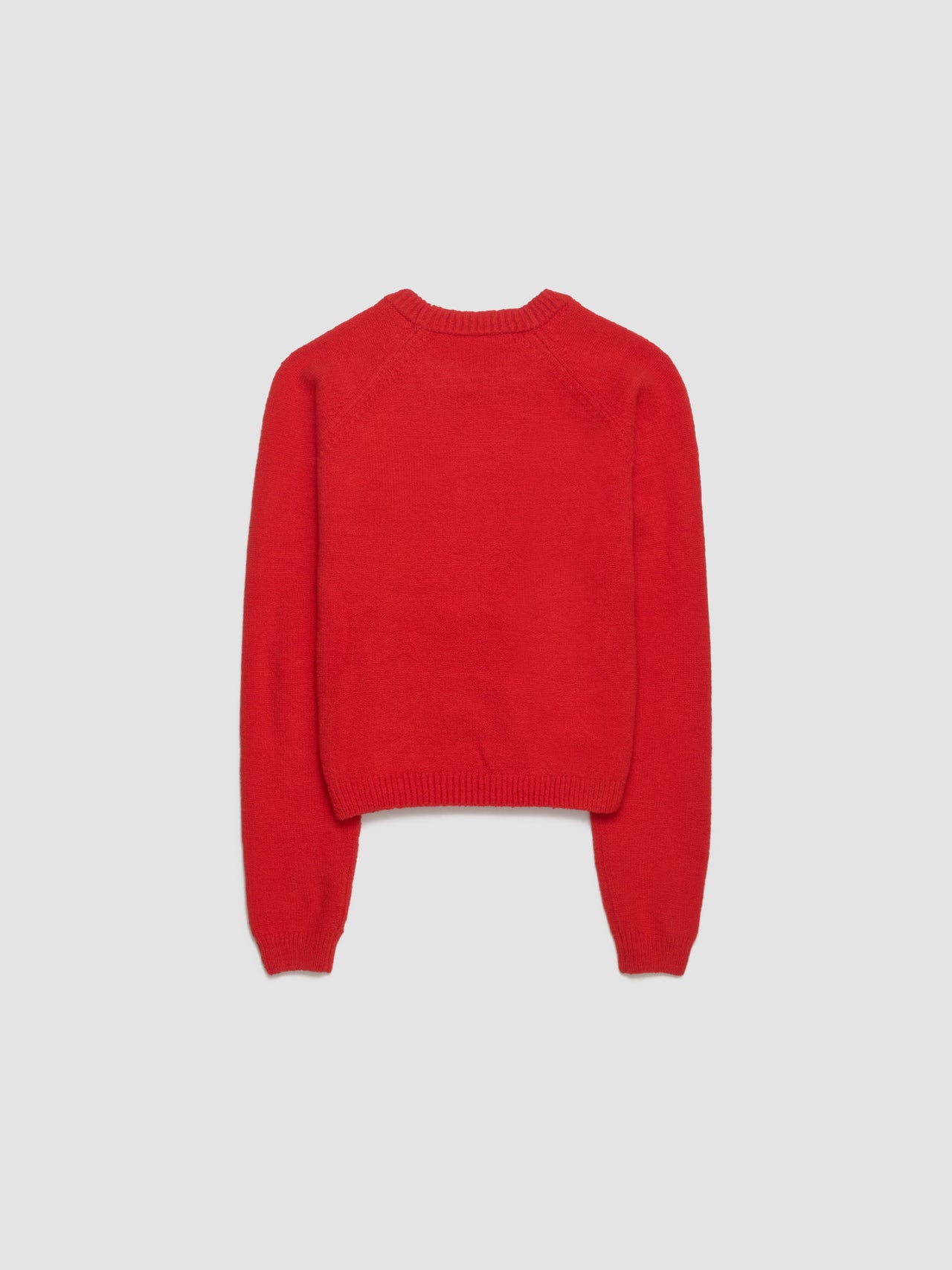 Knitted Sweatshirt in Red