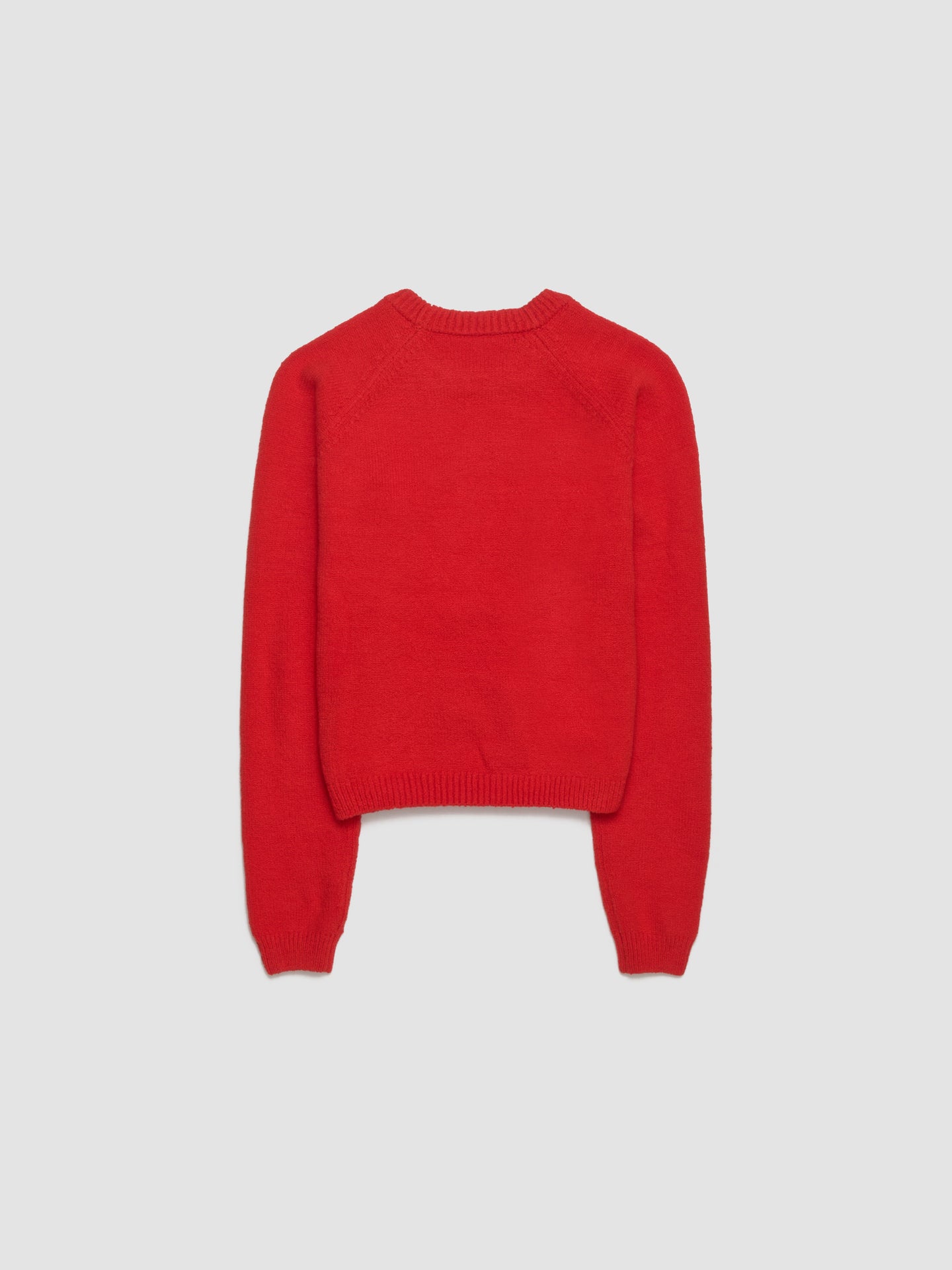 Knitted Sweatshirt in Red