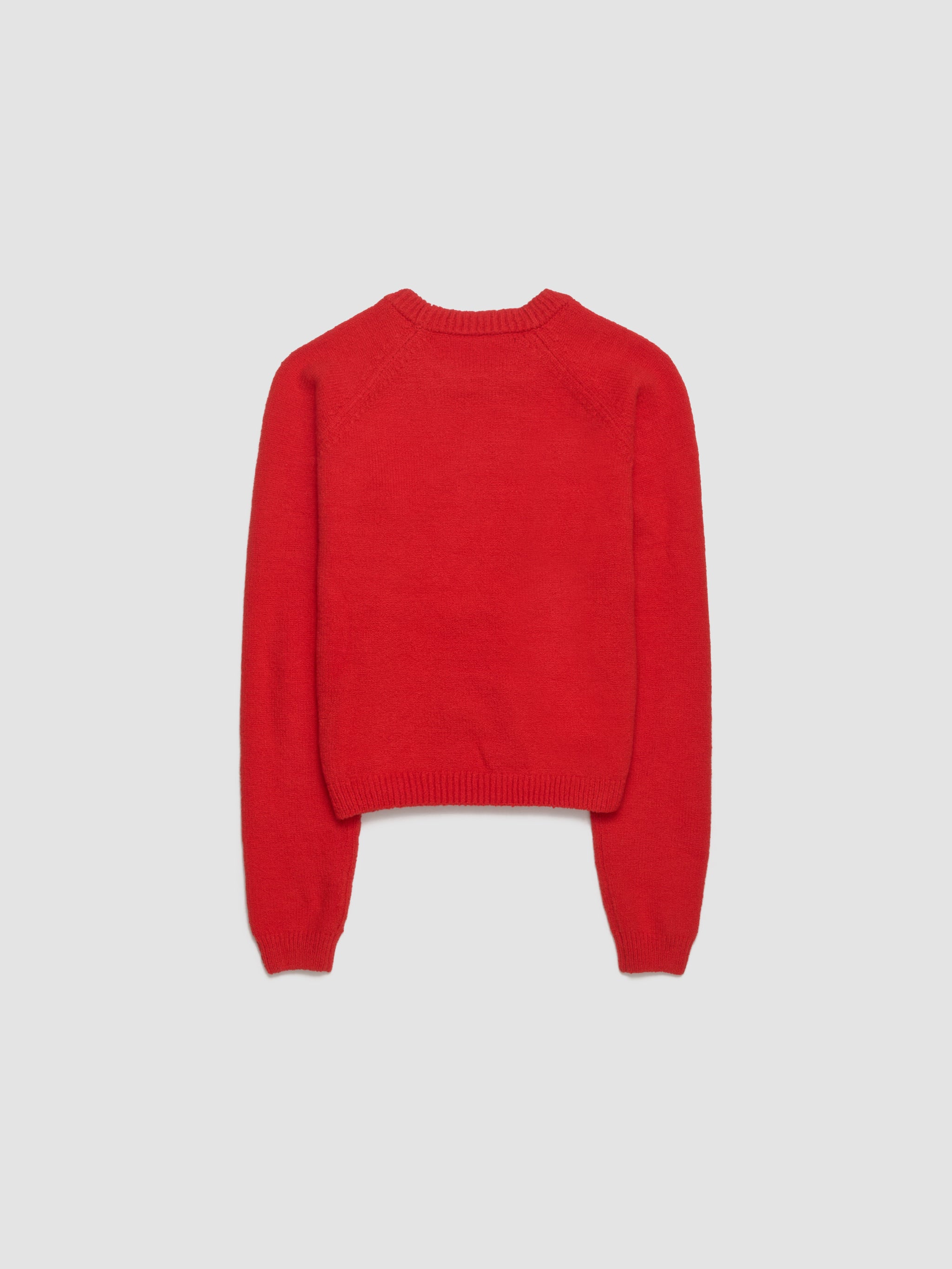 Knitted Sweatshirt in Red