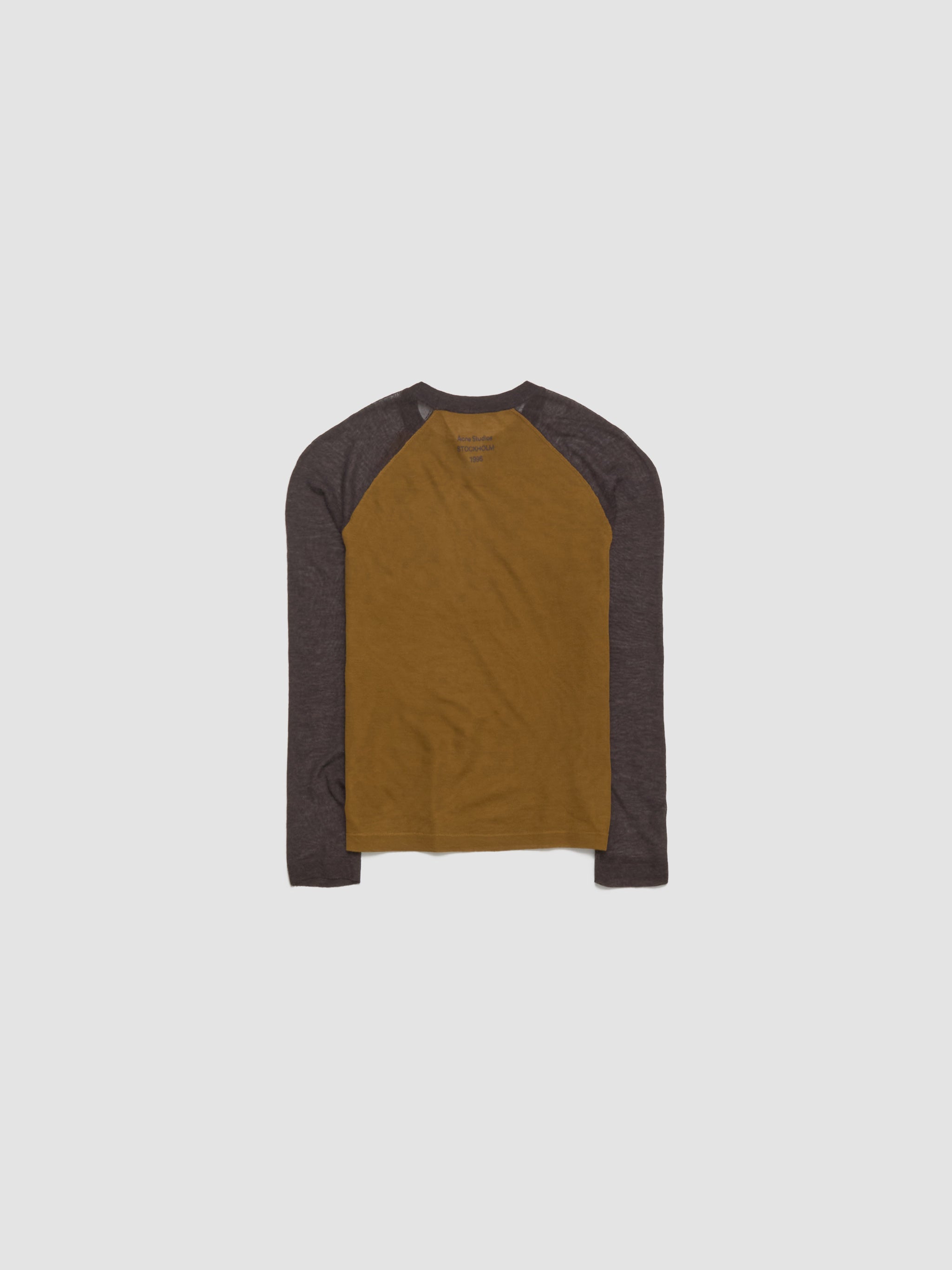 Long-Sleeved Top in Camel & Brown