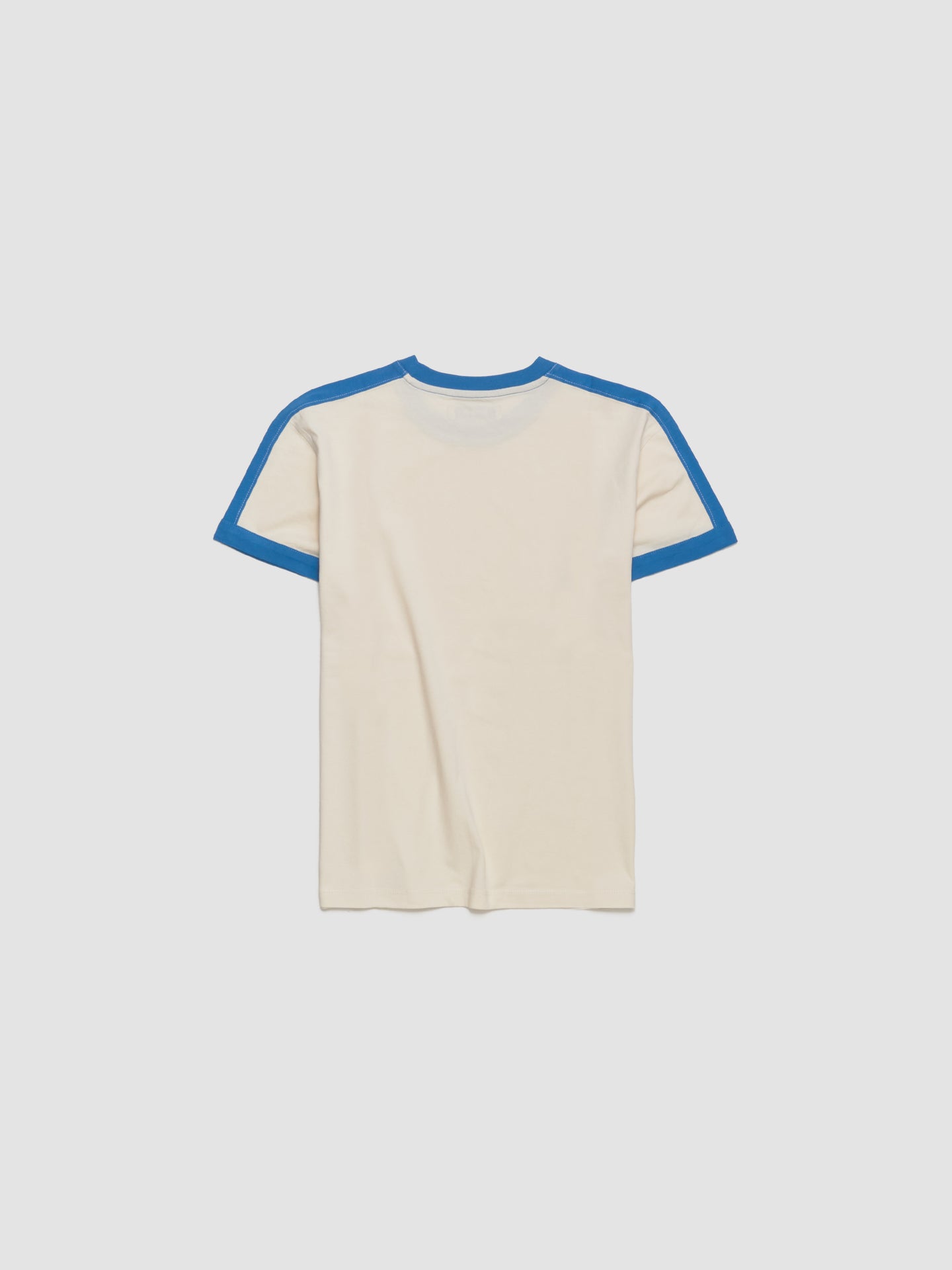 Diego Short Sleeve T-Shirt in White & Blue