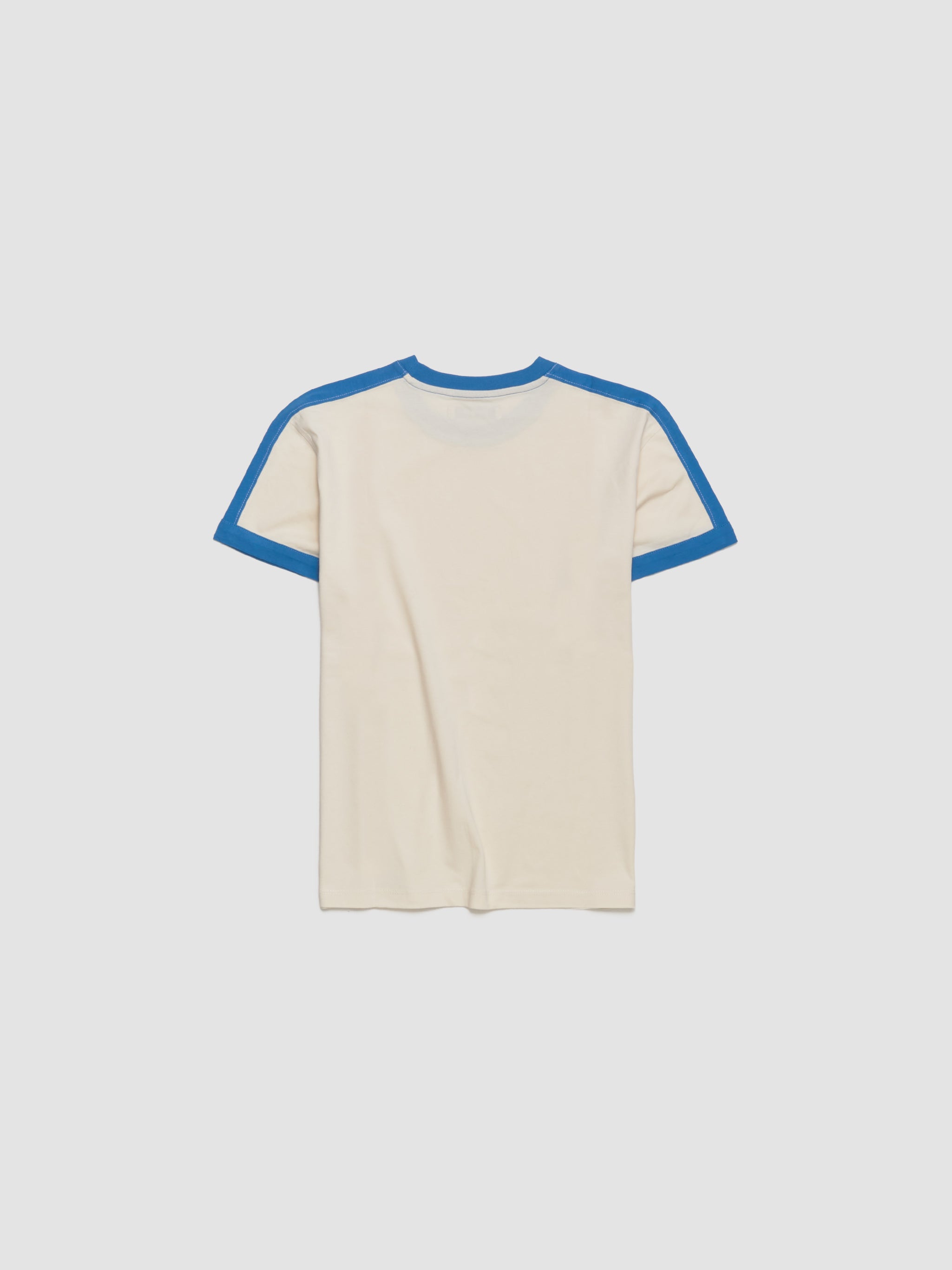 Diego Short Sleeve T-Shirt in White & Blue