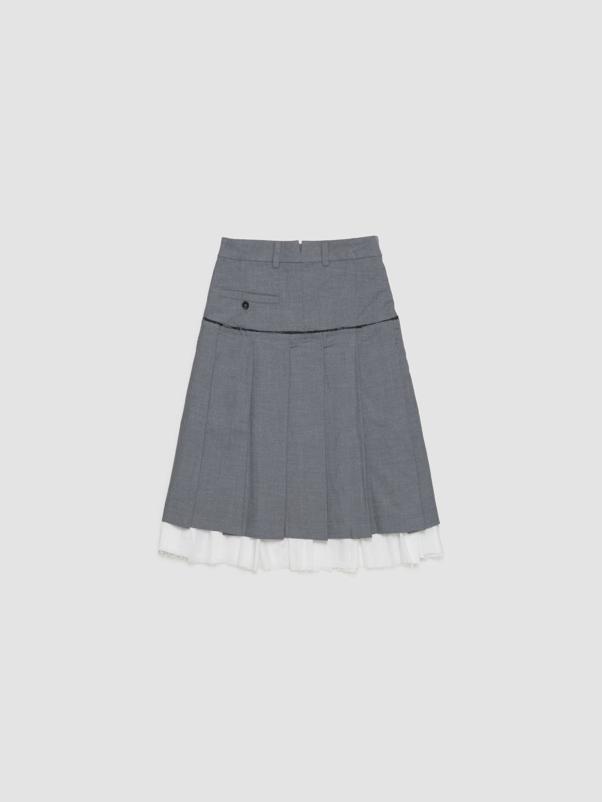 Pleated Skirt in Grey
