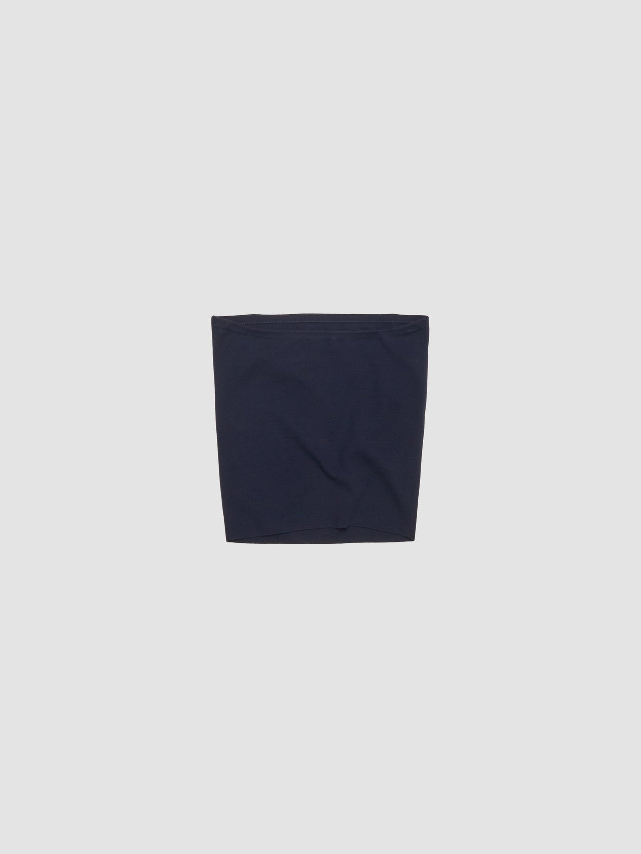 Cotton Knit Tube Top in Navy