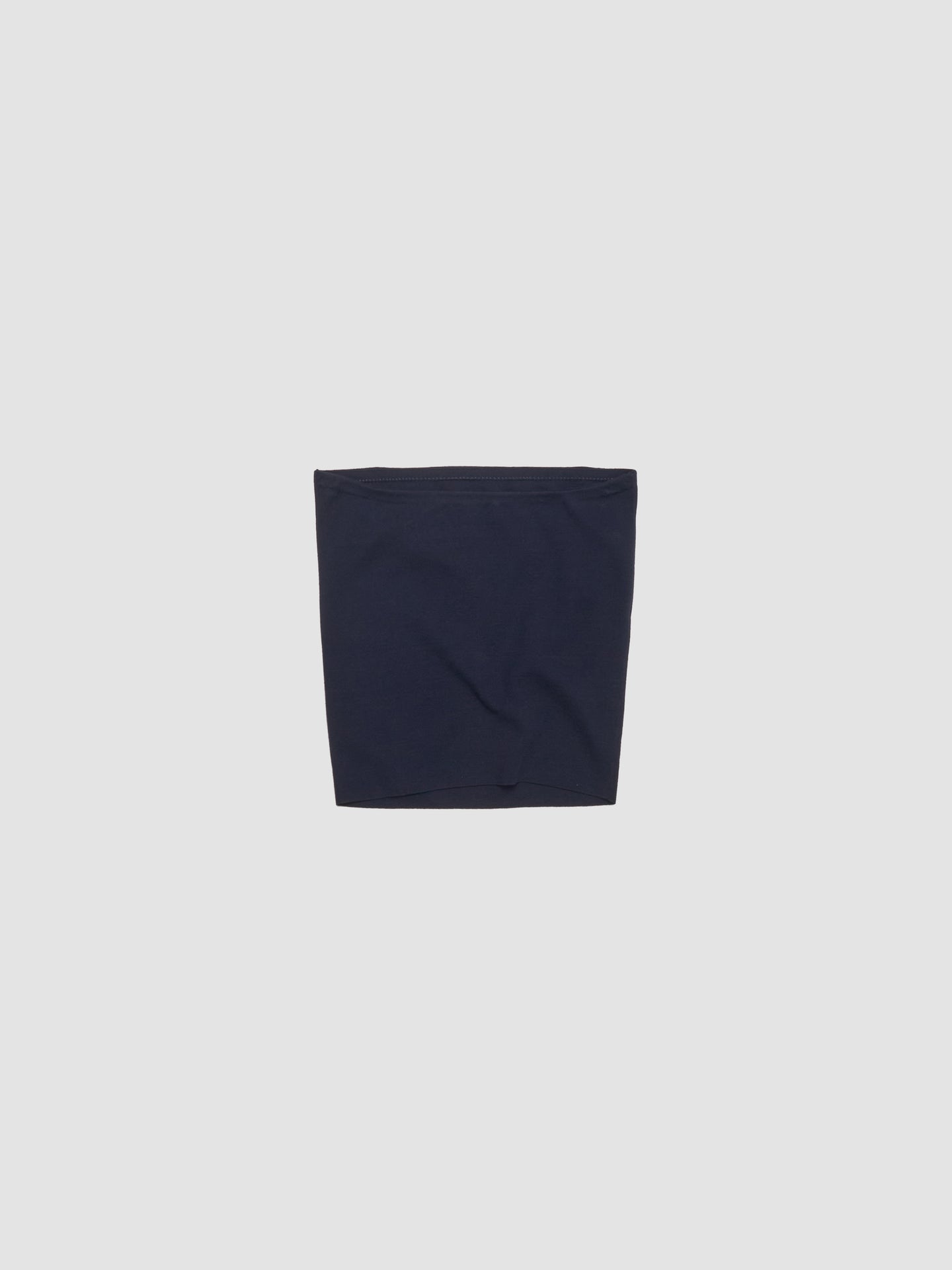 Cotton Knit Tube Top in Navy