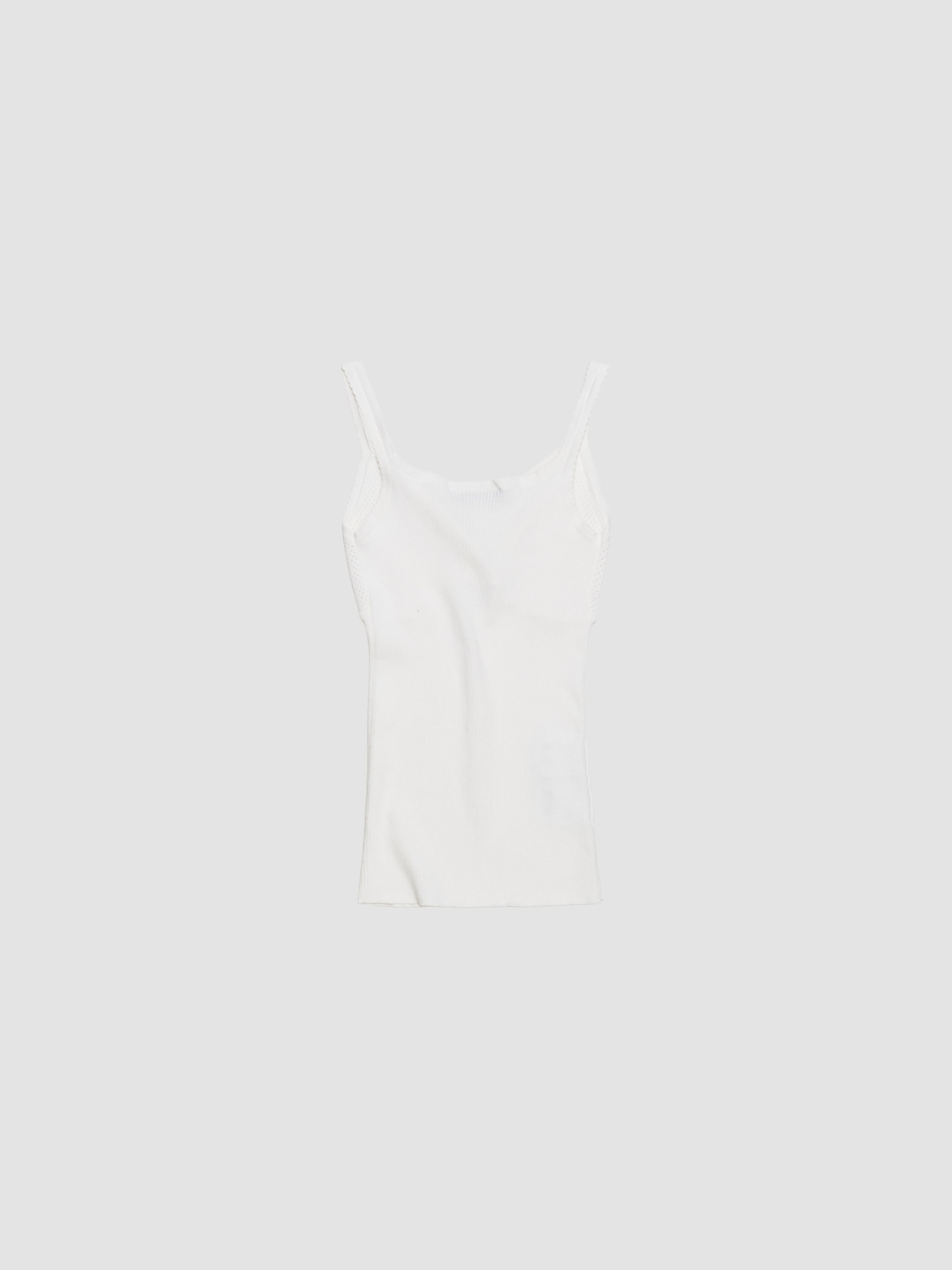 Cotton Knit Top in White