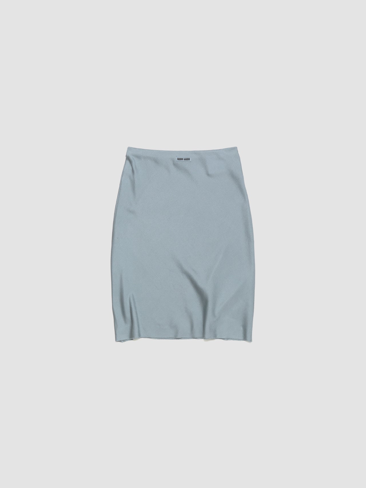 Silk Midi Skirt in Astro Blue