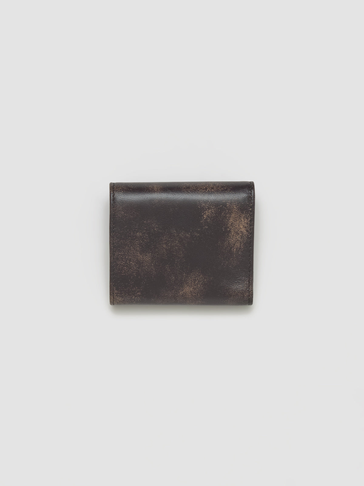 Small Nappa Leather Wallet in Coffee Brown