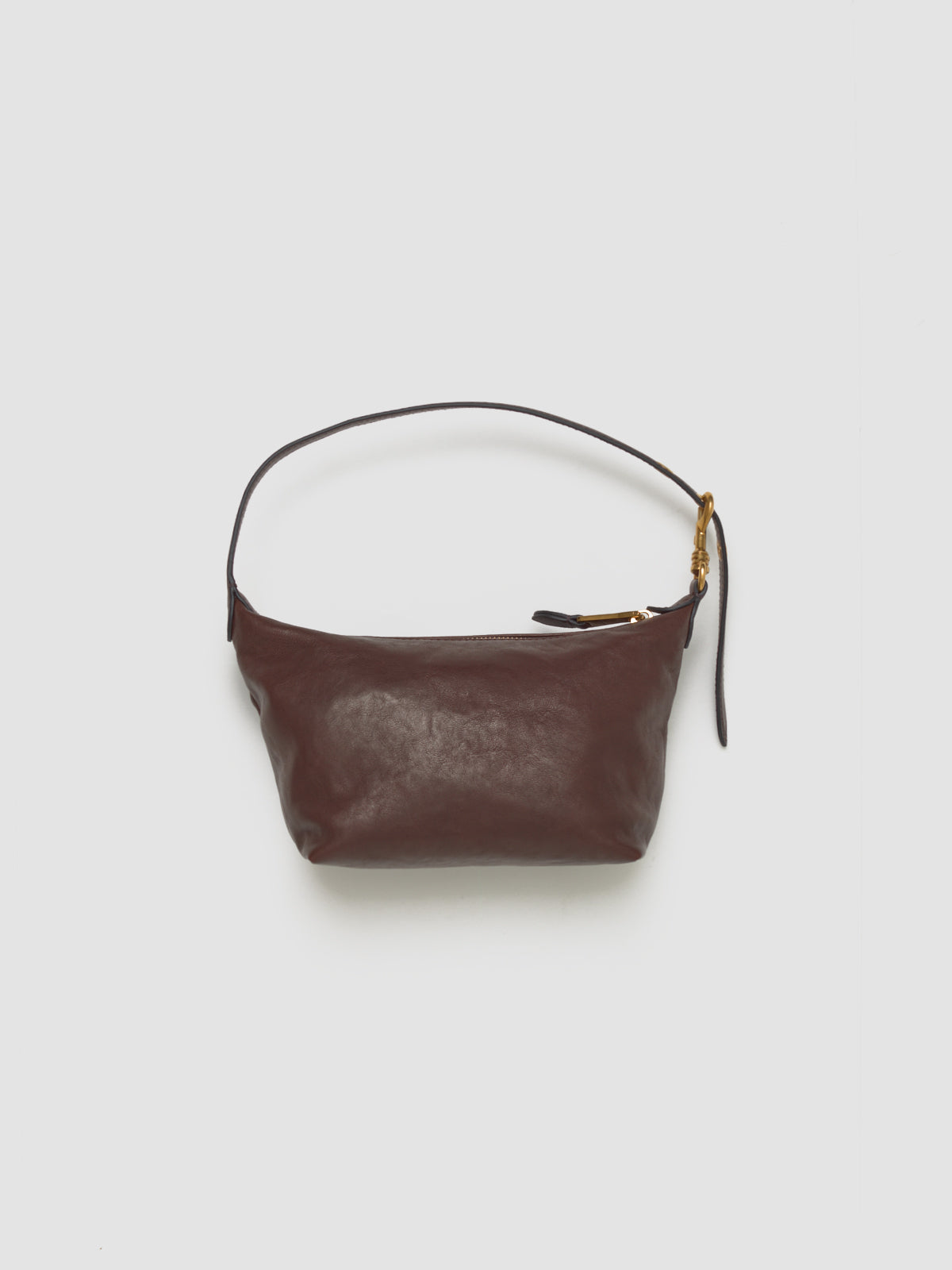Nappa Leather Pouch in Briar Wood