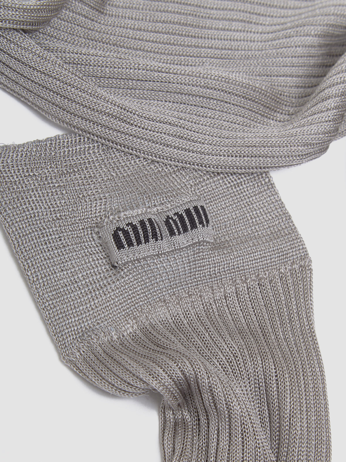 Silk High Socks in Gray