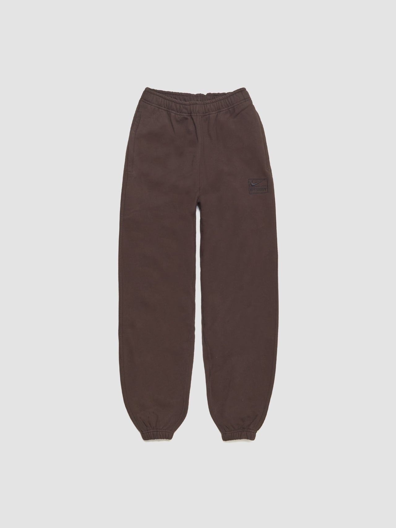 x Stüssy Washed Fleece Pants in Dark Cinder
