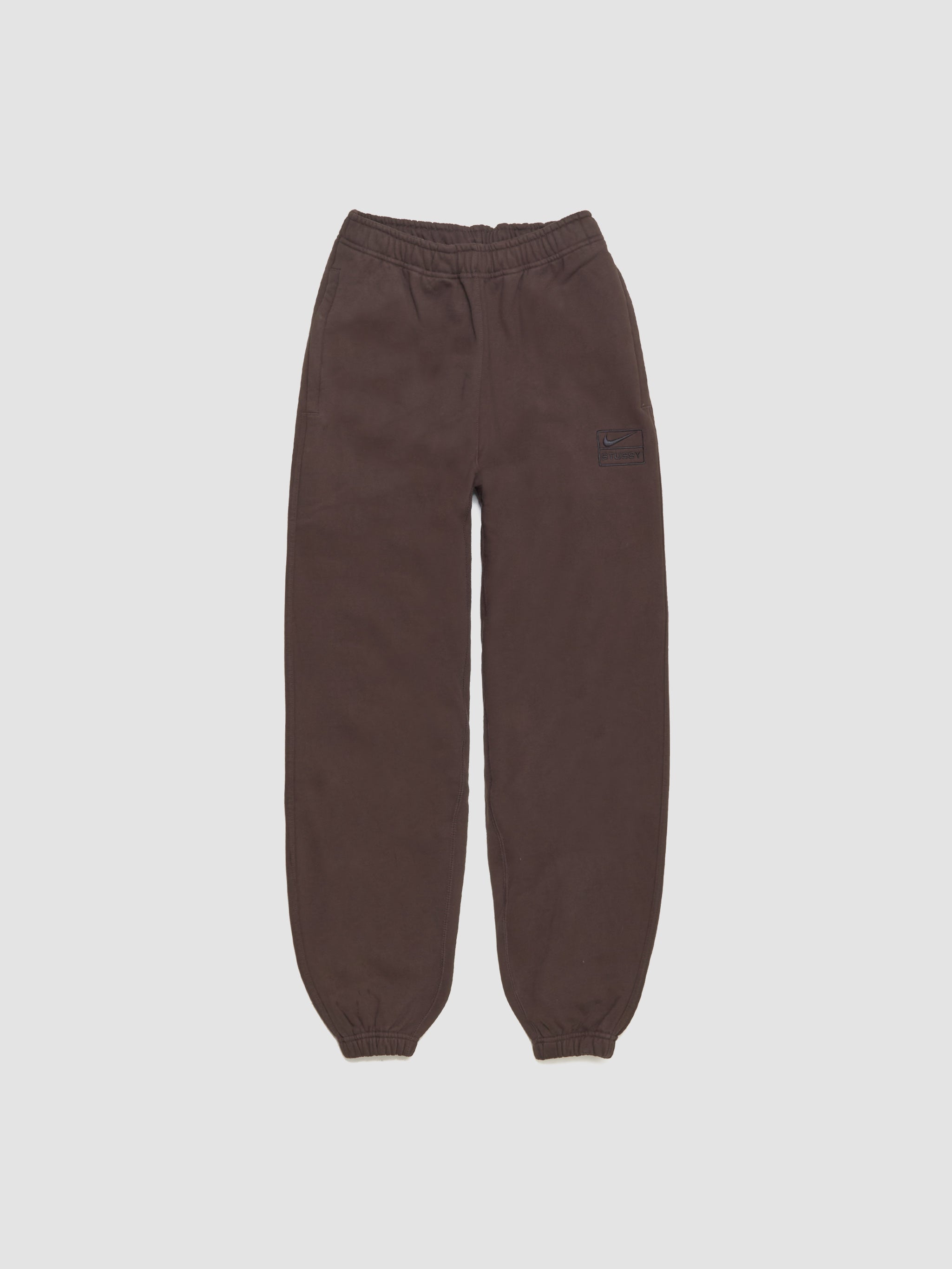 x Stüssy Washed Fleece Pants in Dark Cinder