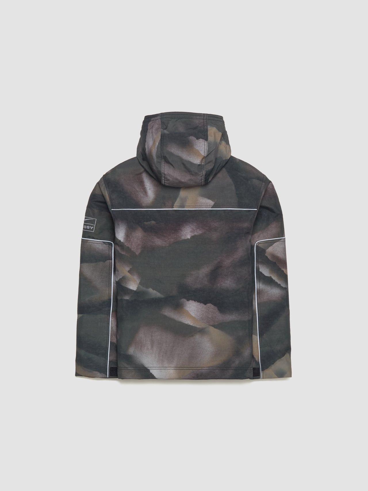 x Stüssy Hooded Utility Jacket in Multicolor