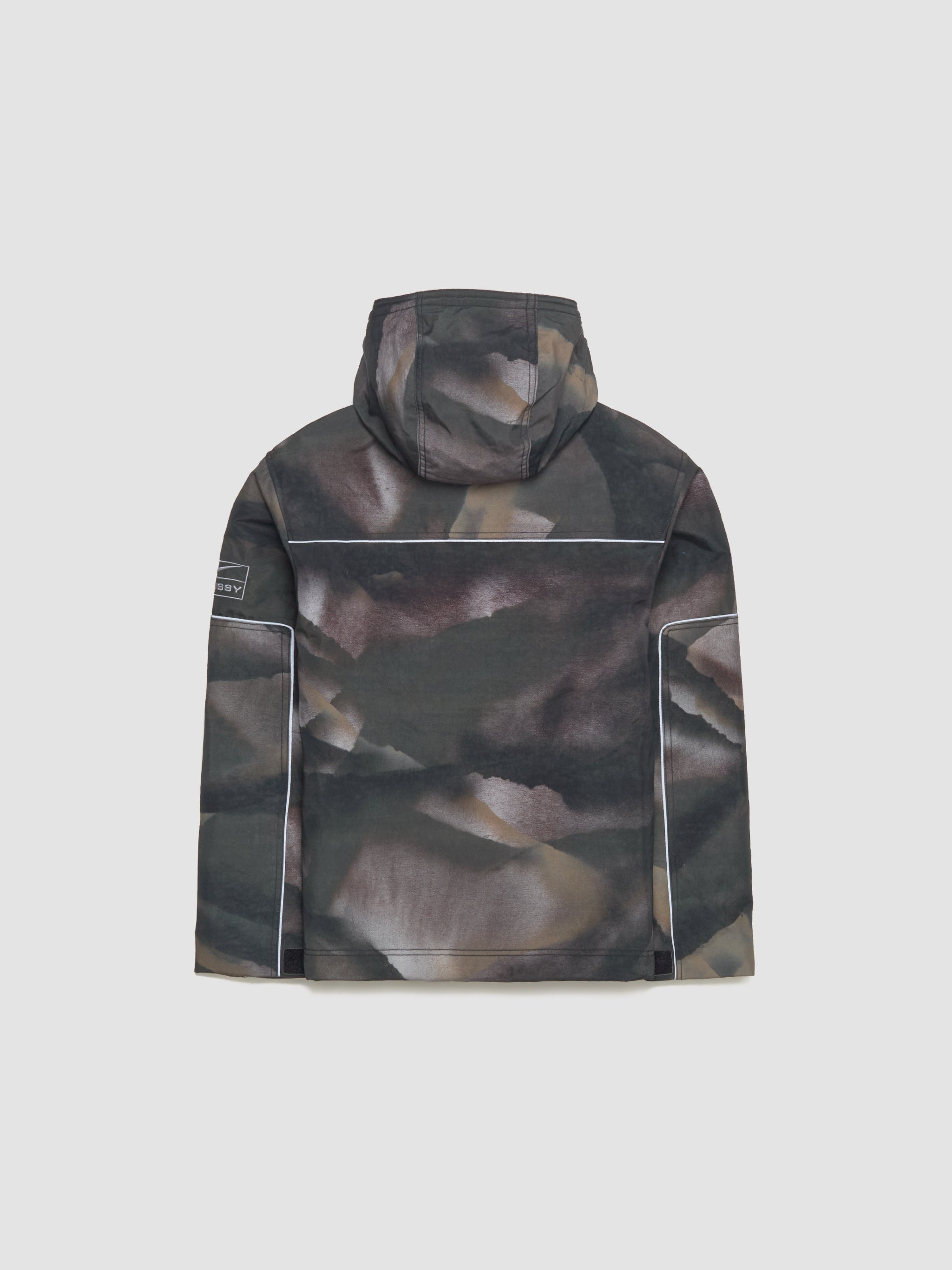 x Stüssy Hooded Utility Jacket in Multicolor