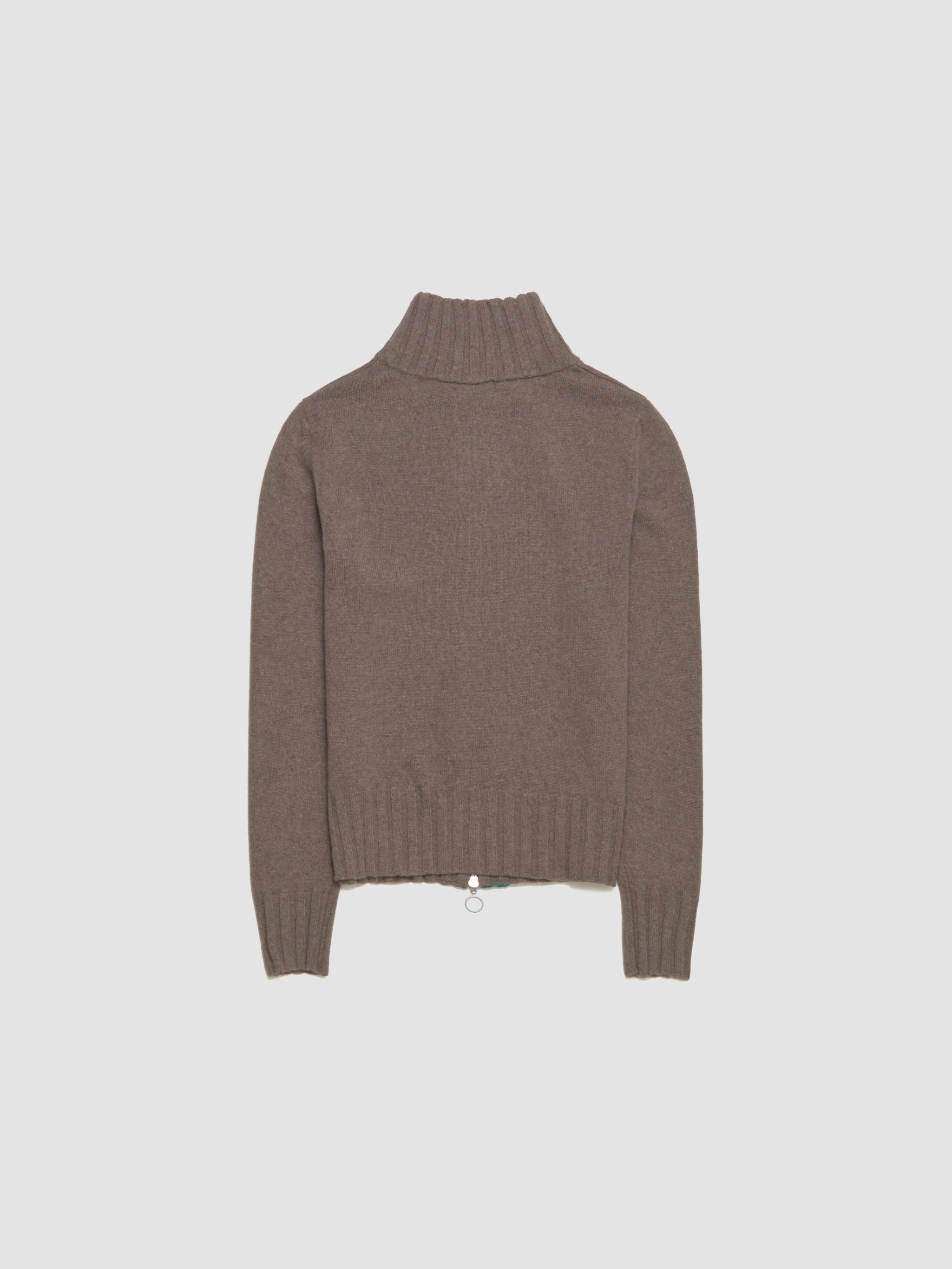 Vortex Window Knit Jacket in Brown
