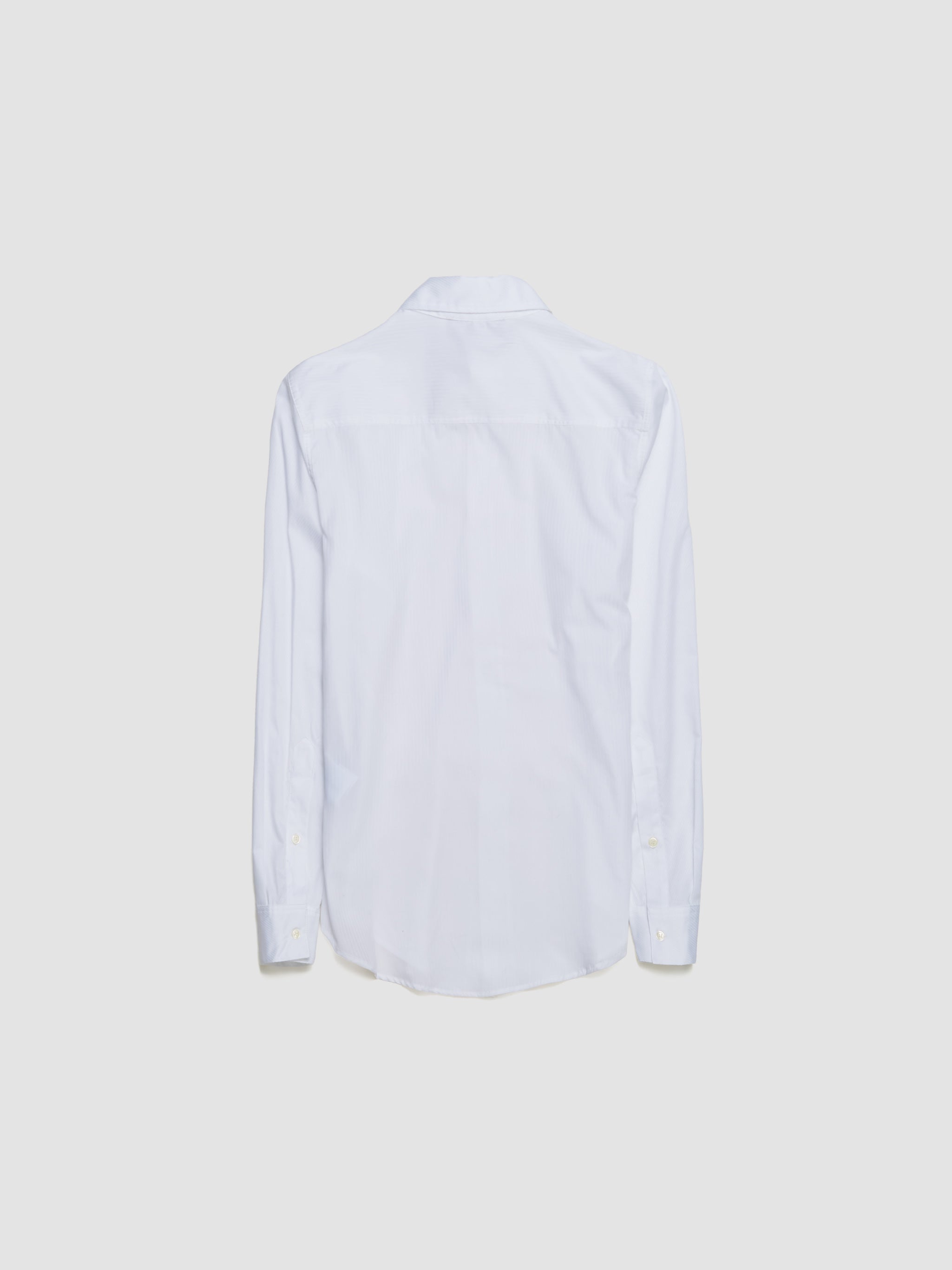 Pin-Tuck Lung Shirt in White