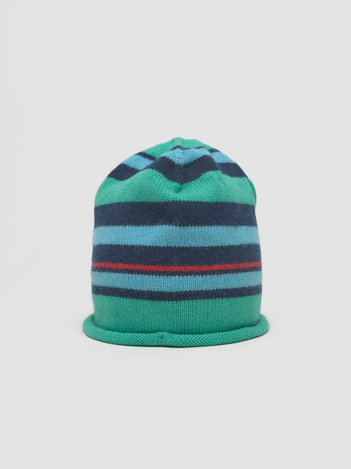 Stoner Beanie in Navy & Green