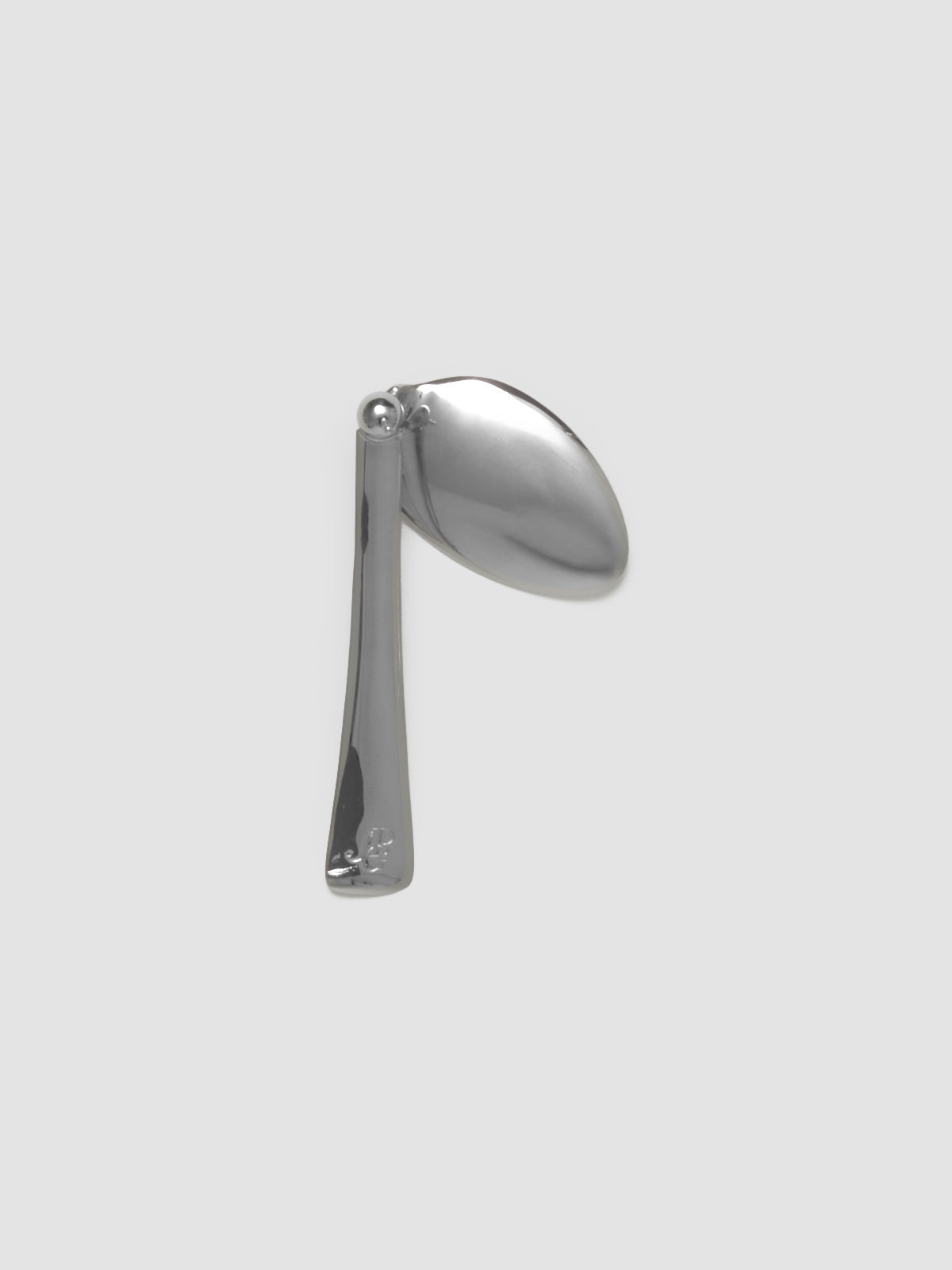 Cutlery Mono Earring in Silver