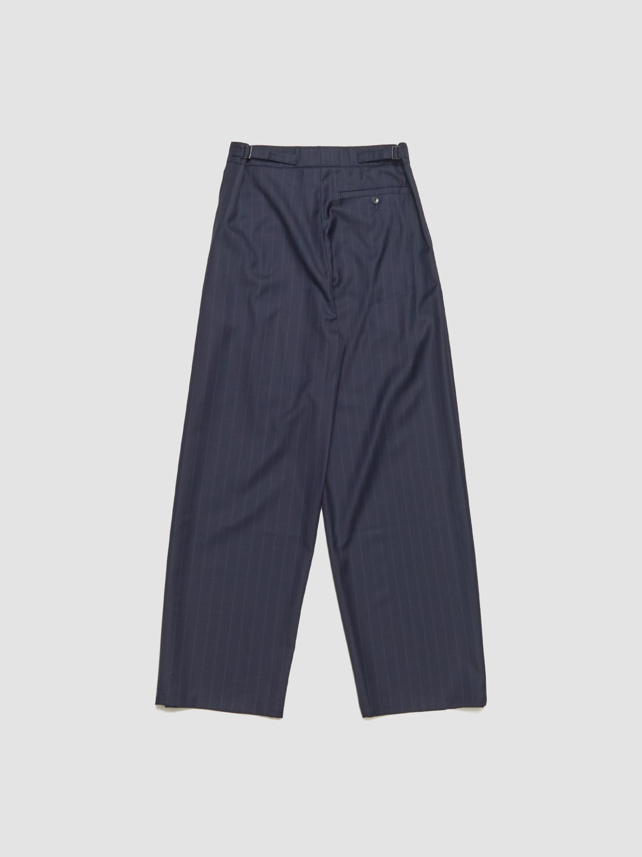 Piero Pants in Navy Double Pinstripe