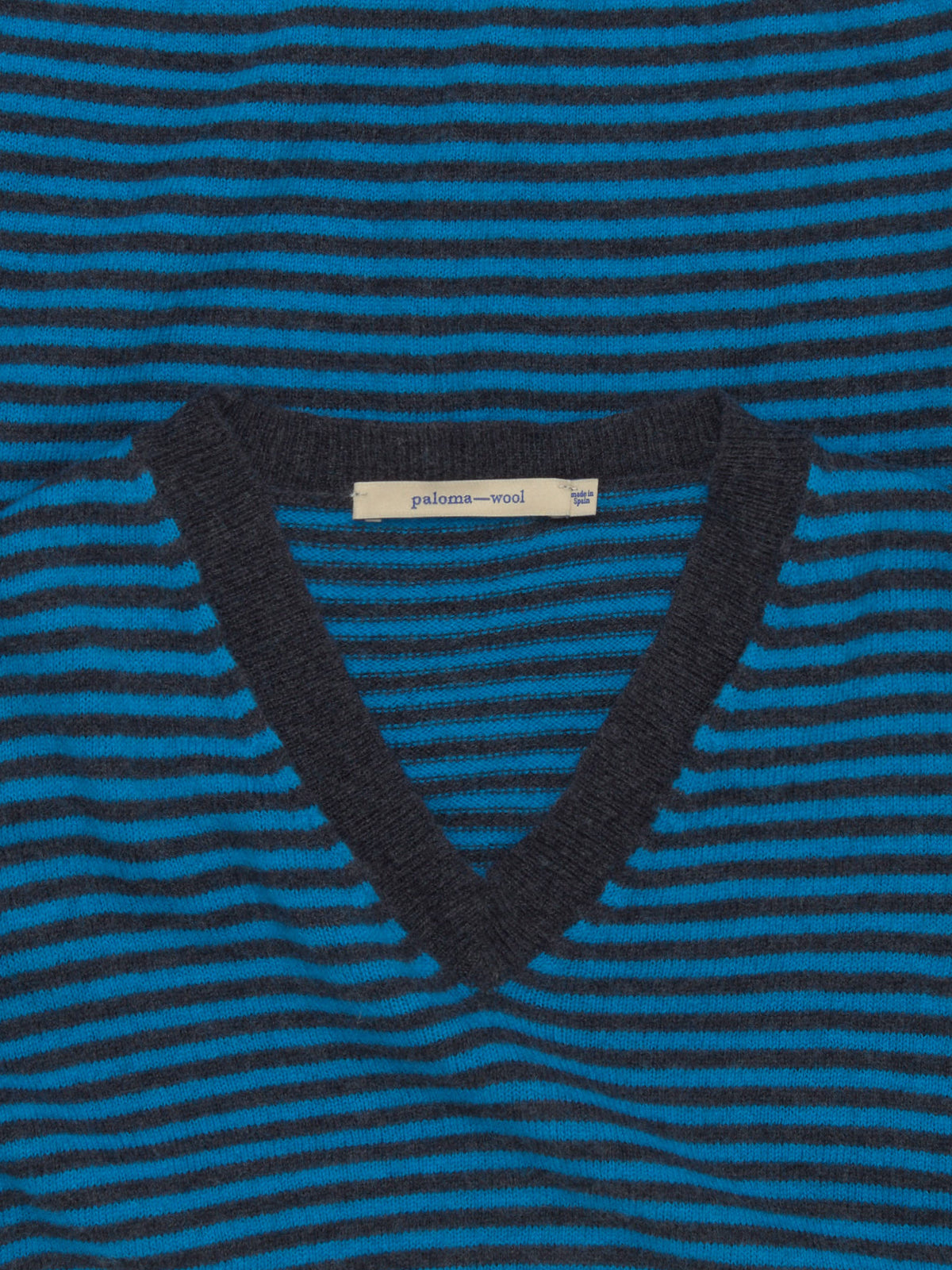Leo V-Neck Sweater in Blue