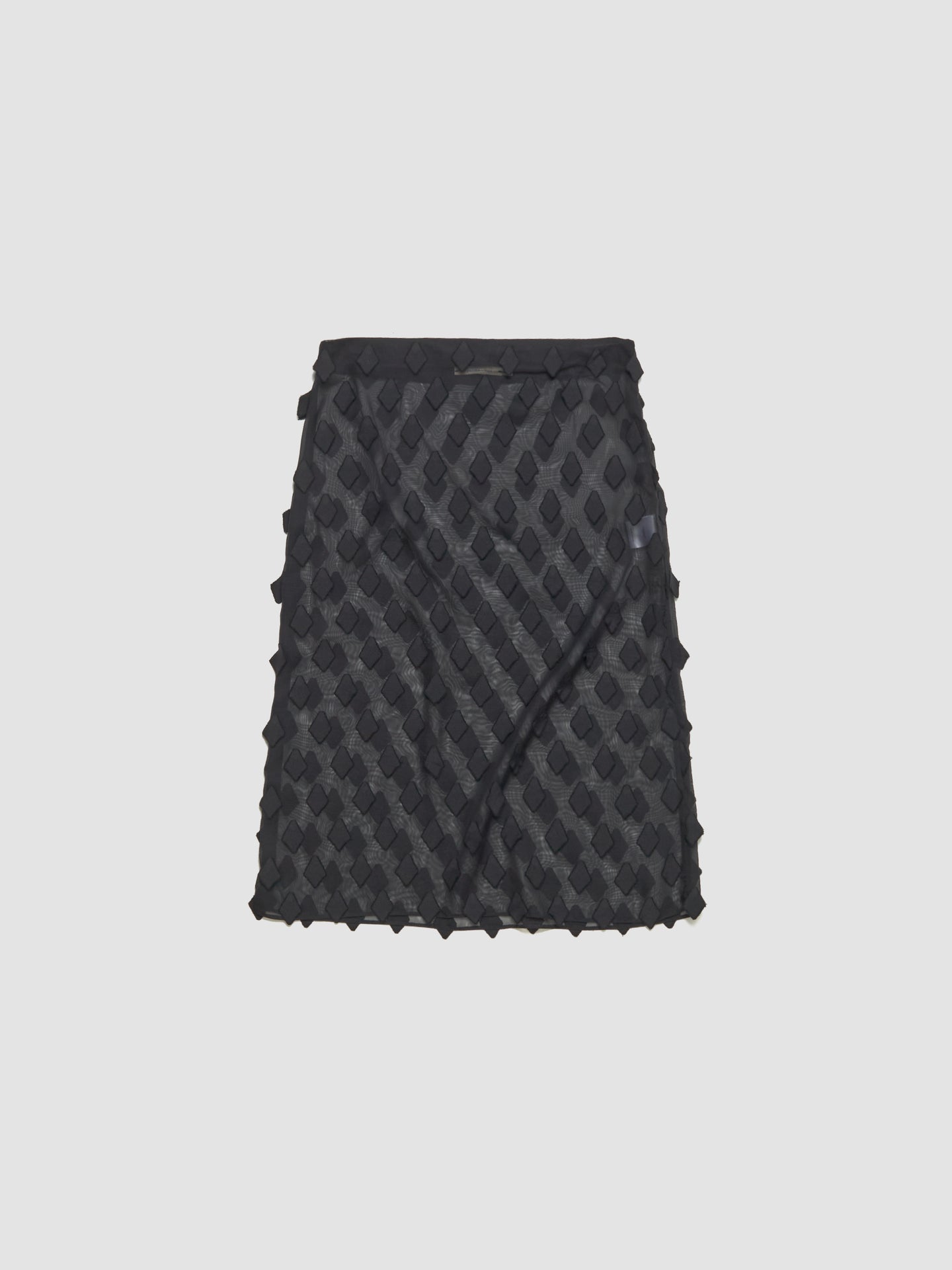Tris Midi Skirt in Black