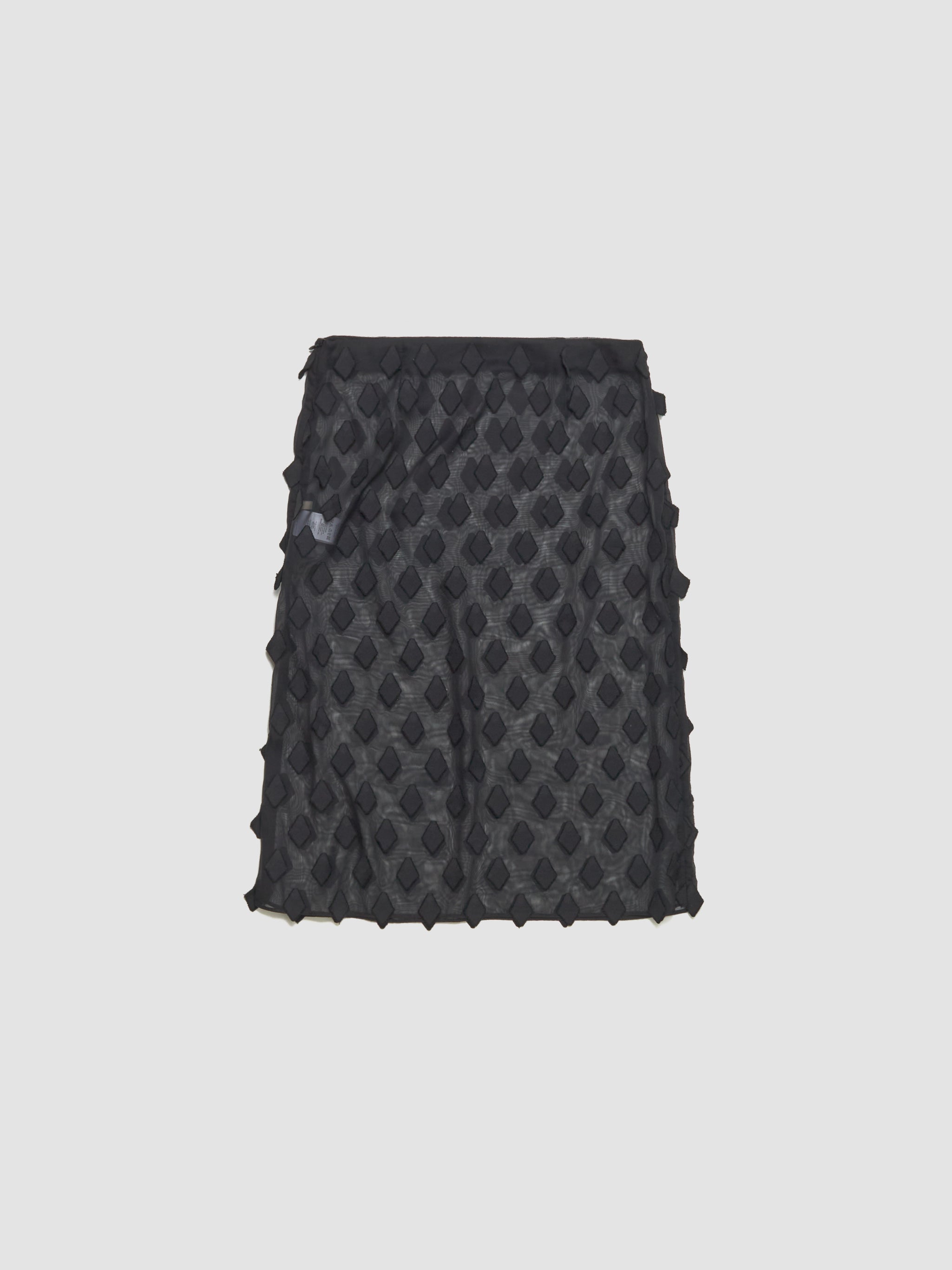 Tris Midi Skirt in Black