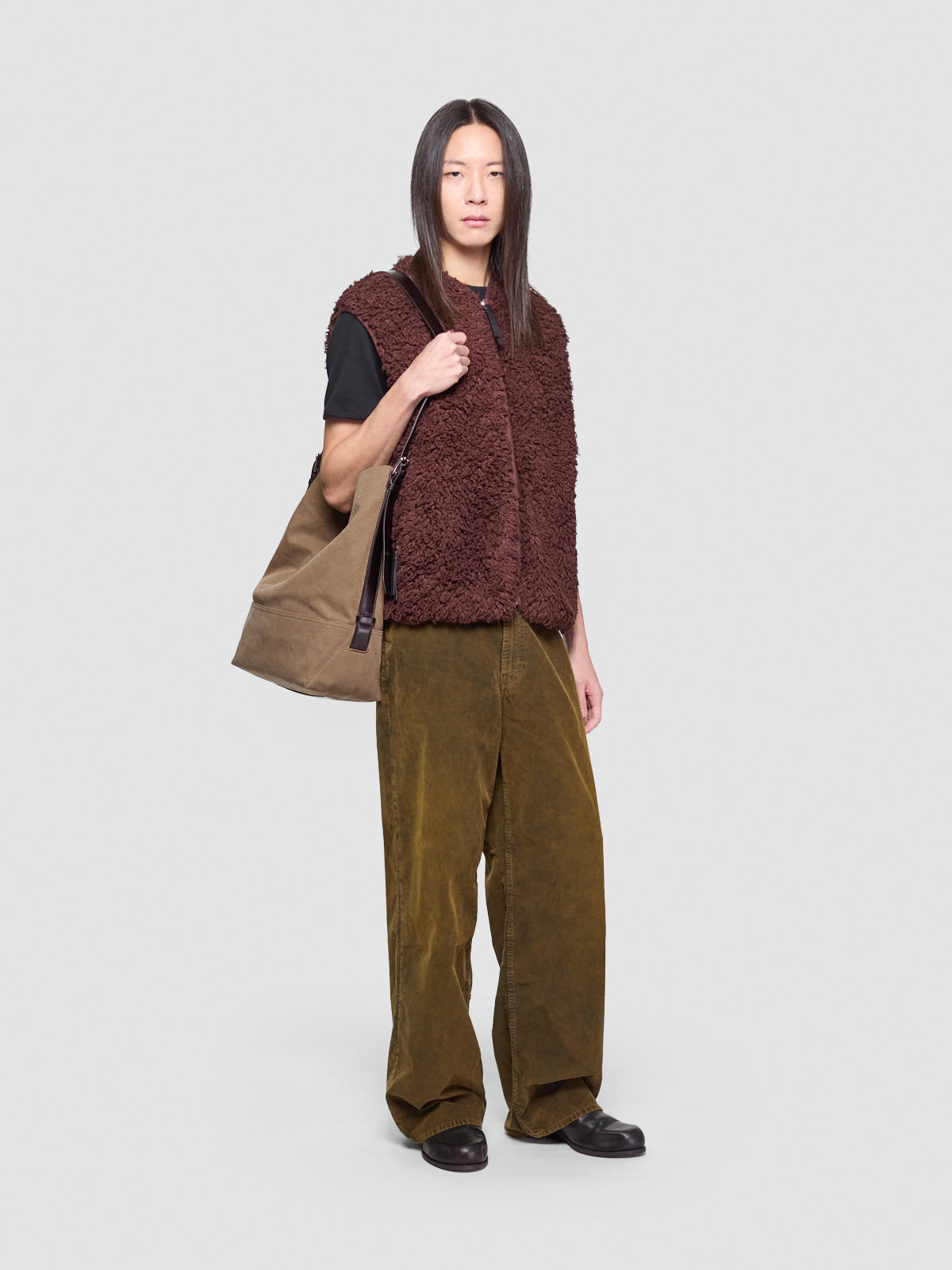 Denim Jeans in Olive Green